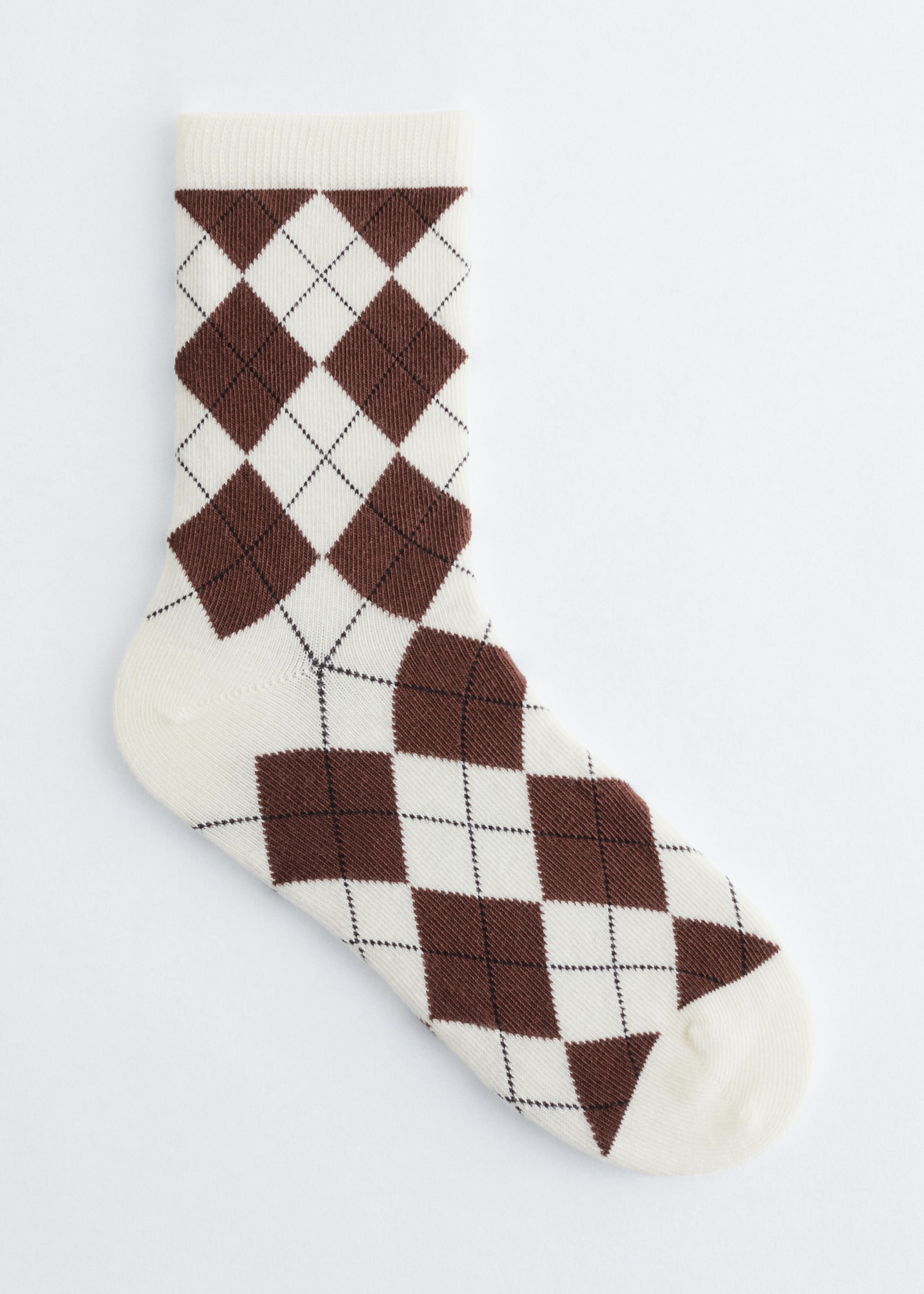 Image of Checked Cotton Socks