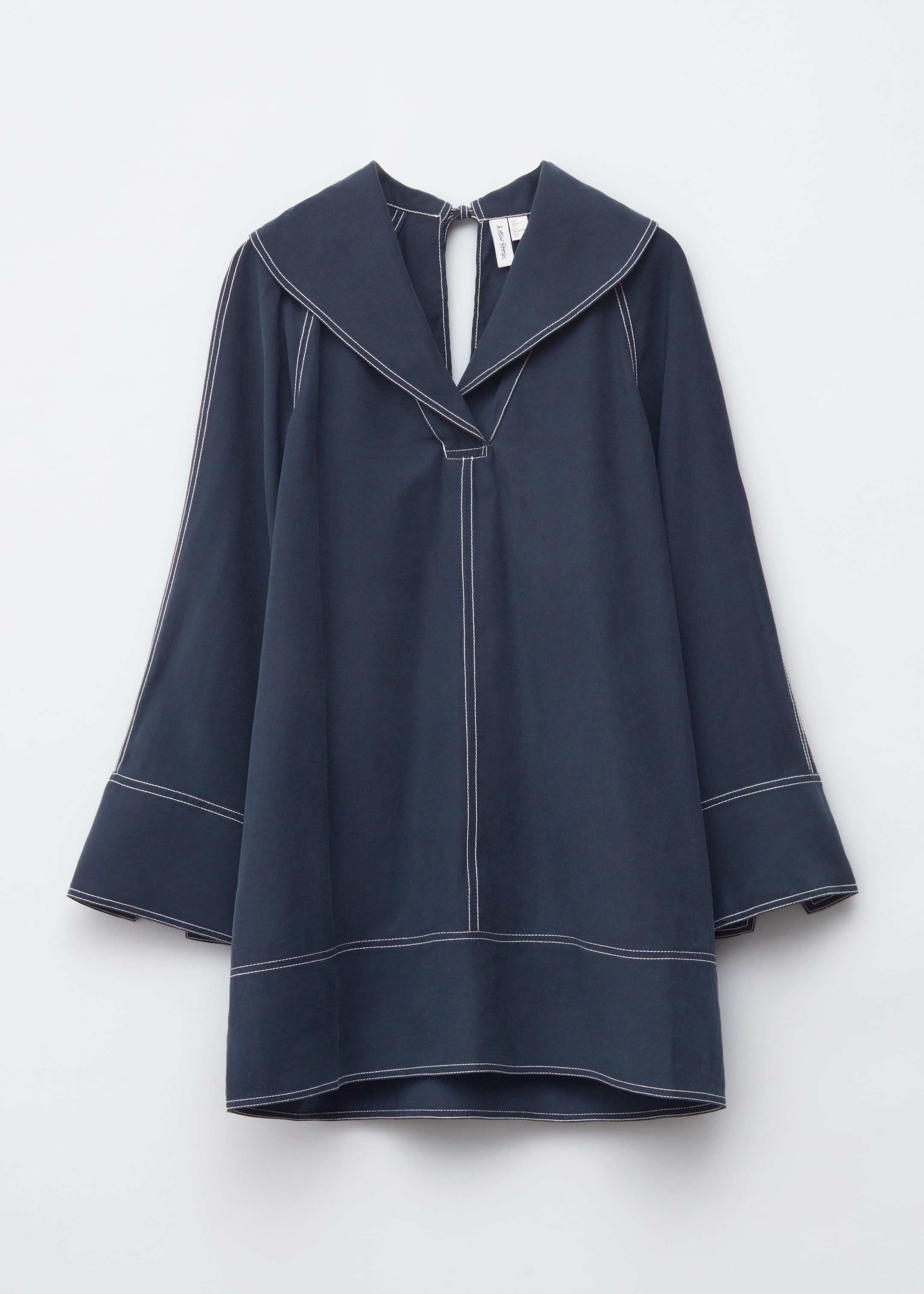 Vis større bilde: Minikjole med sjømannskrage - Marineblå - DAME | H&M NO 6