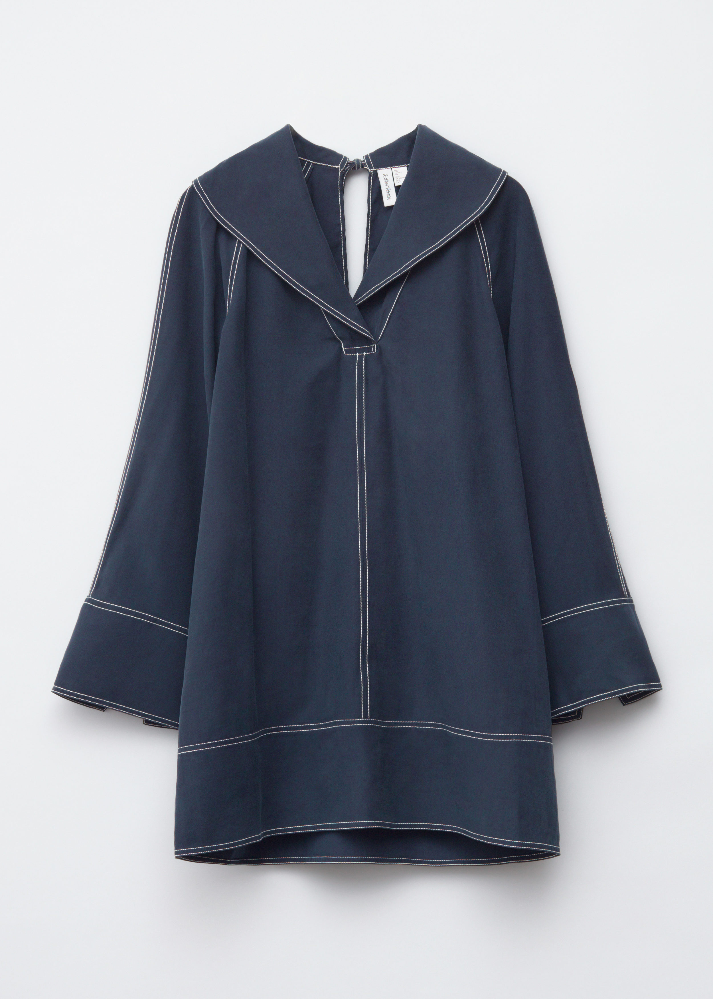 Sailor-Collar Mini Dress - Navy Blue - & Other Stories US