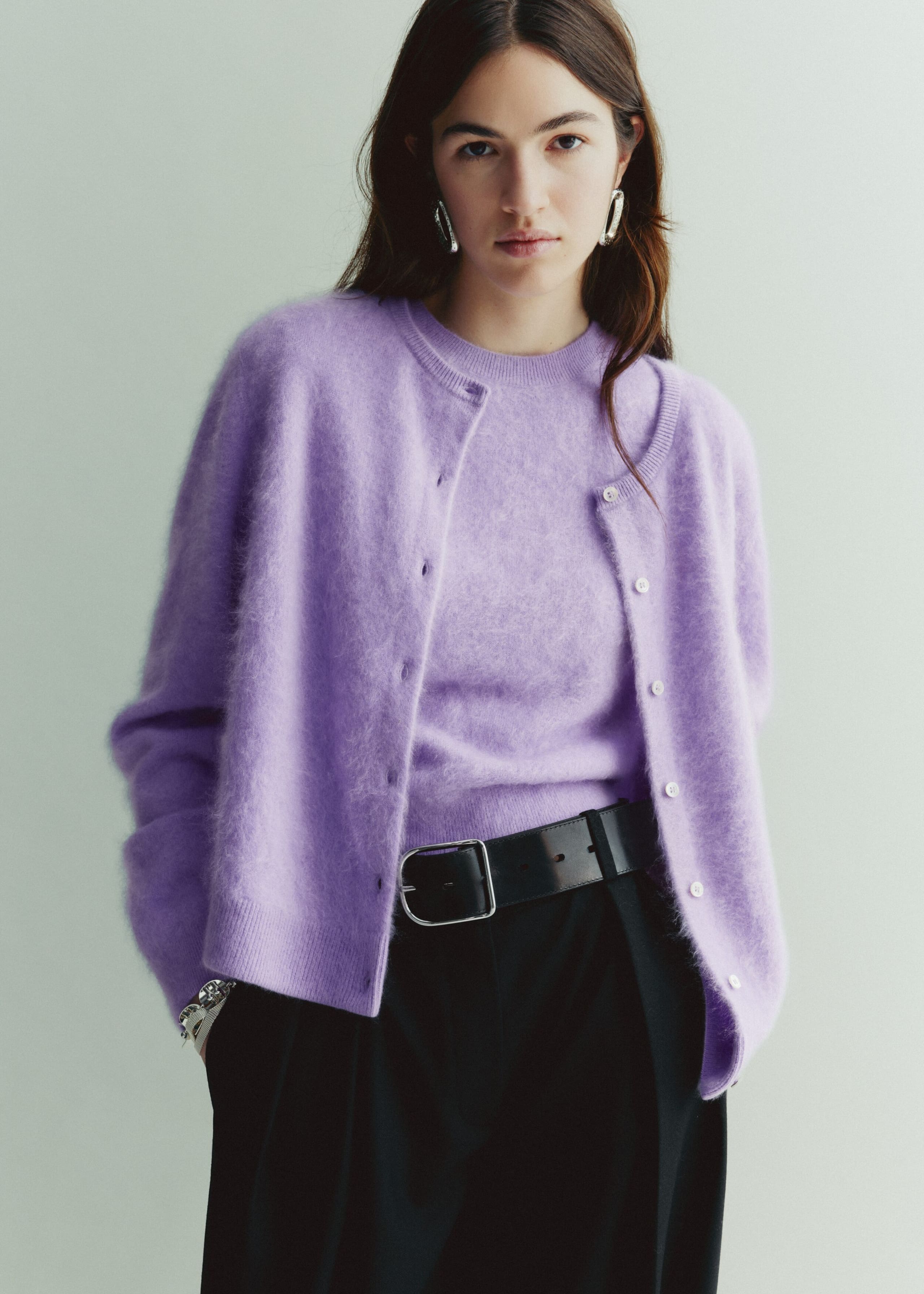 Brushed Cashmere Vest - Lilac - Still Life