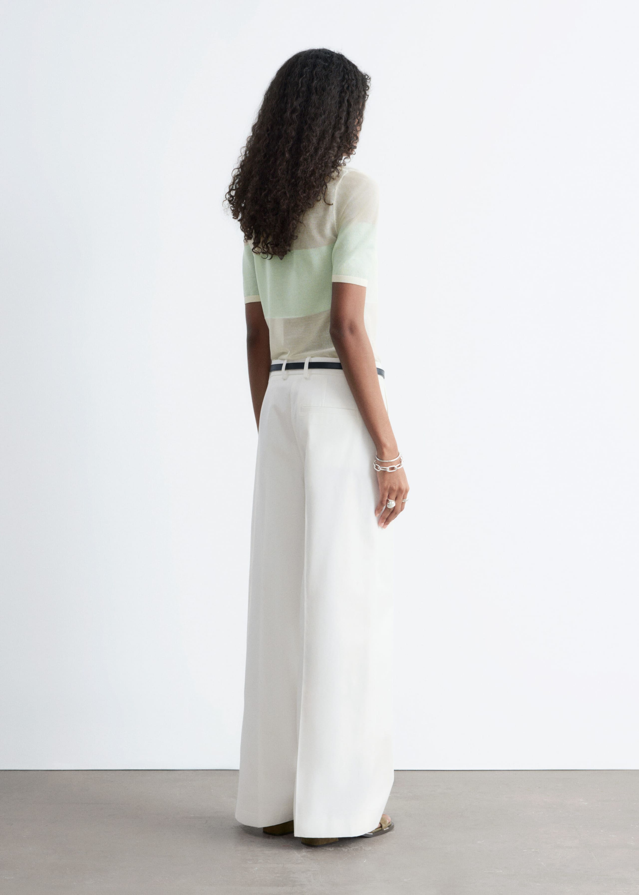 Image of T-shirt en mailles fines