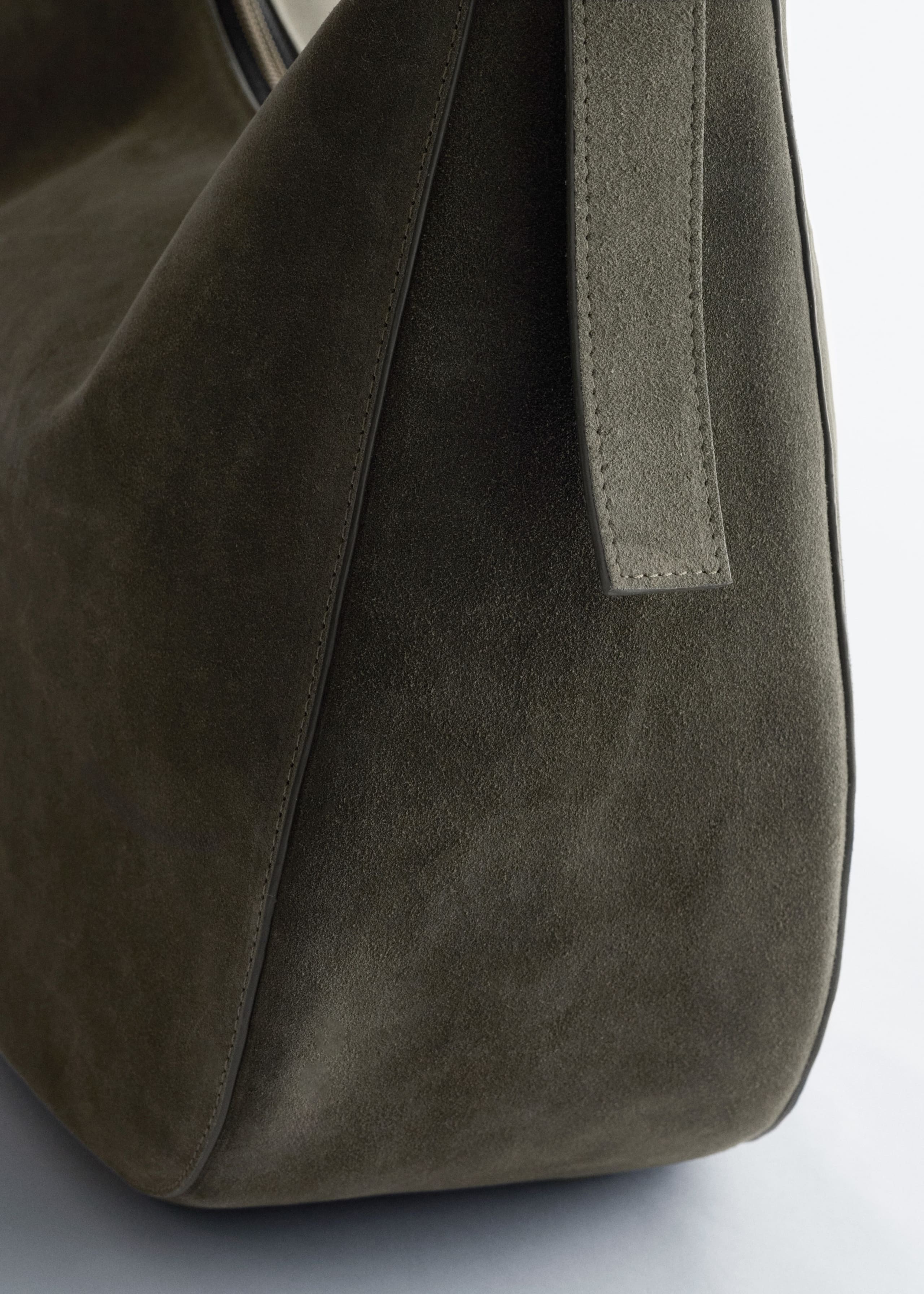 Image of Suede Shoulder Bag
