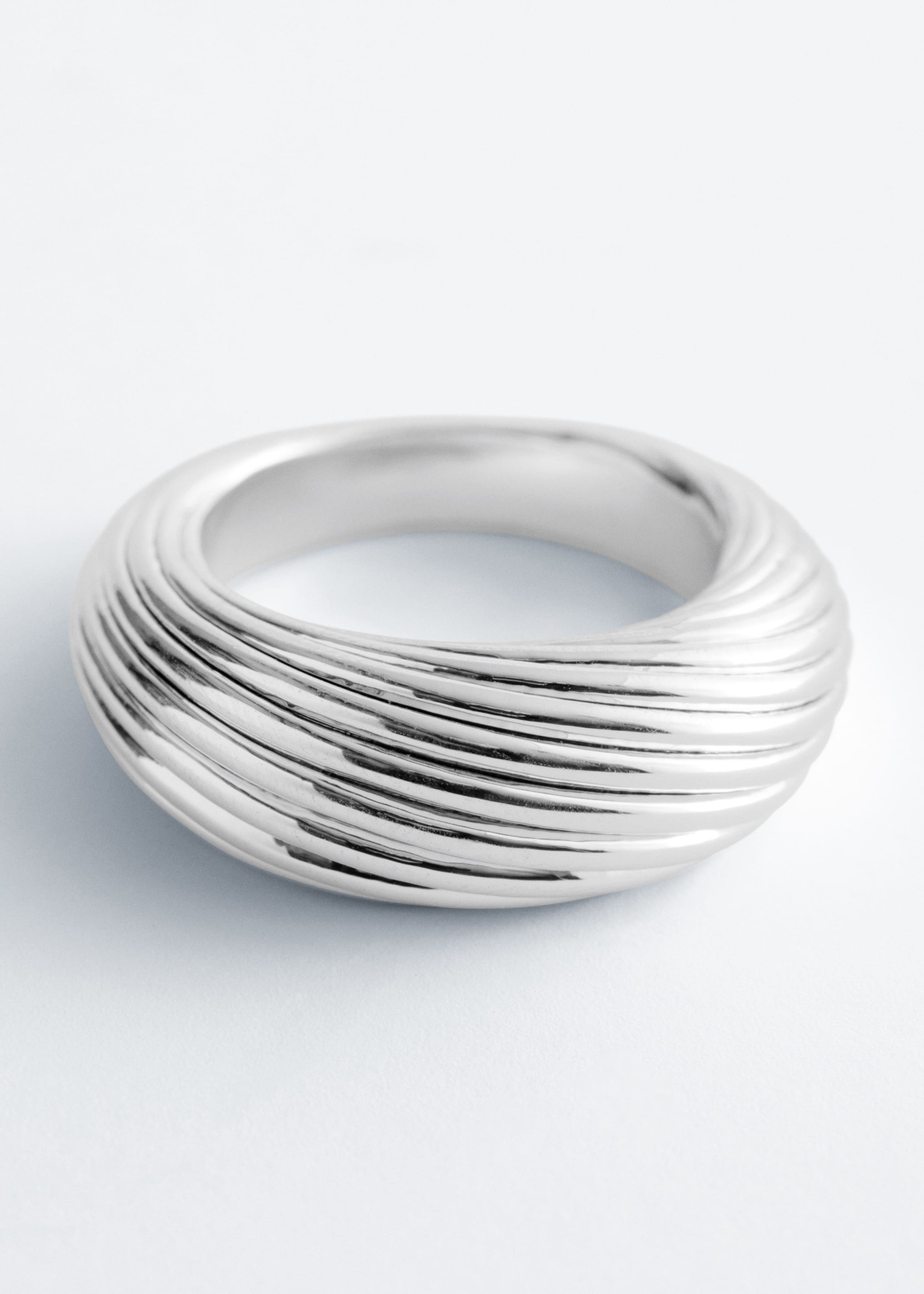 Fluted Ring - Silver - Still Life