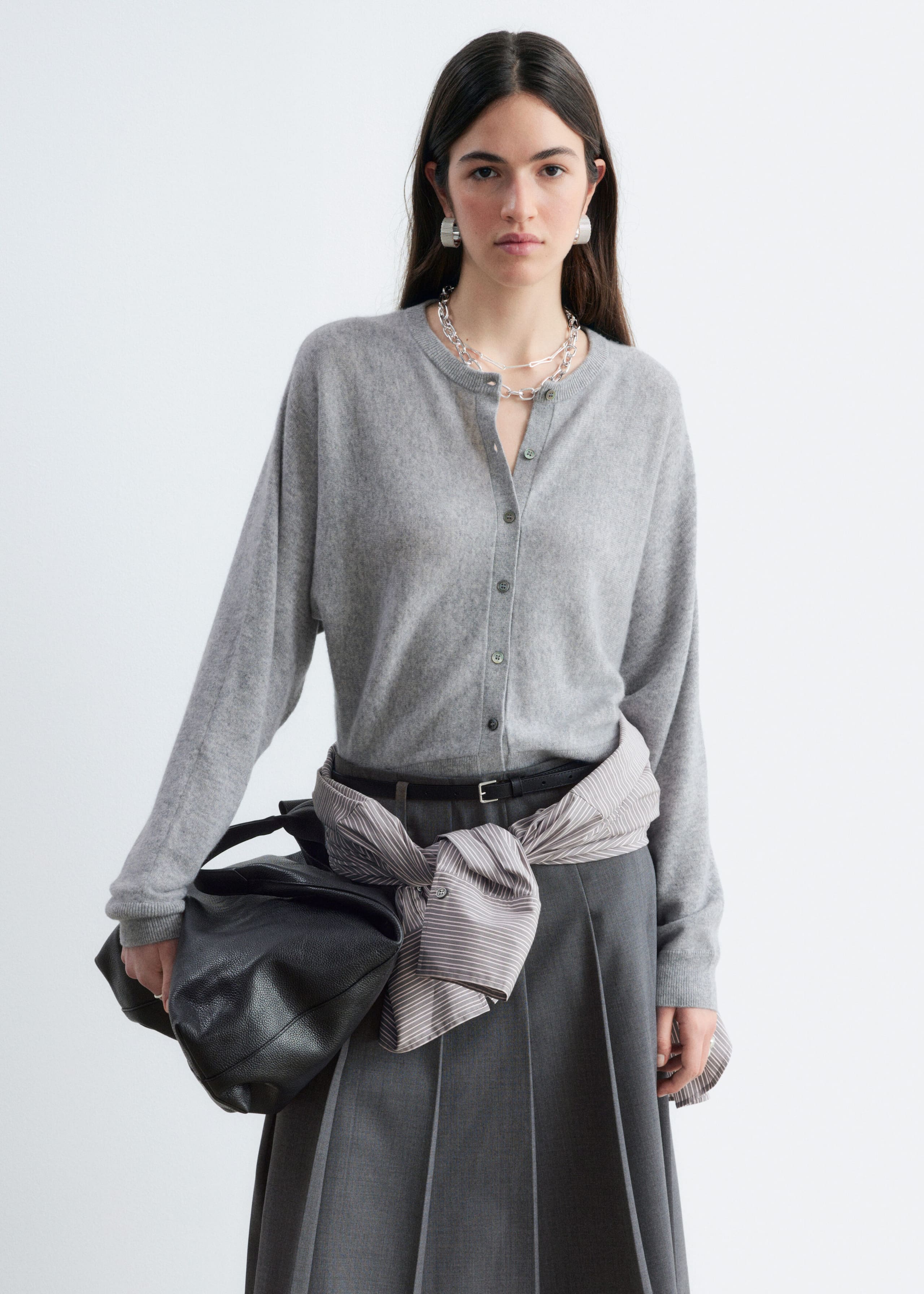 Cashmere Cardigan - Grey - Still Life
