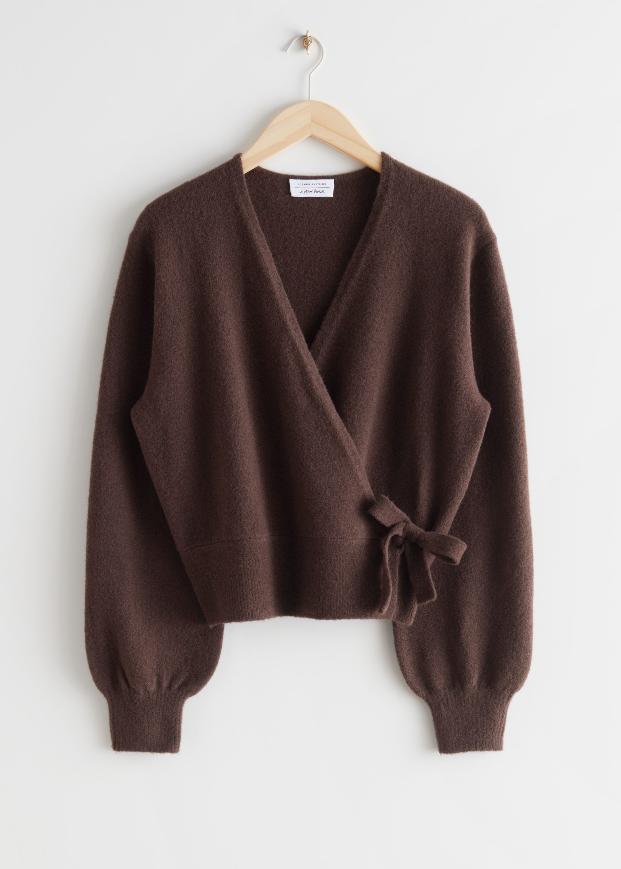 View larger image: Wrap Cardigan - Dark Brown - Ladies | H&M GB 1