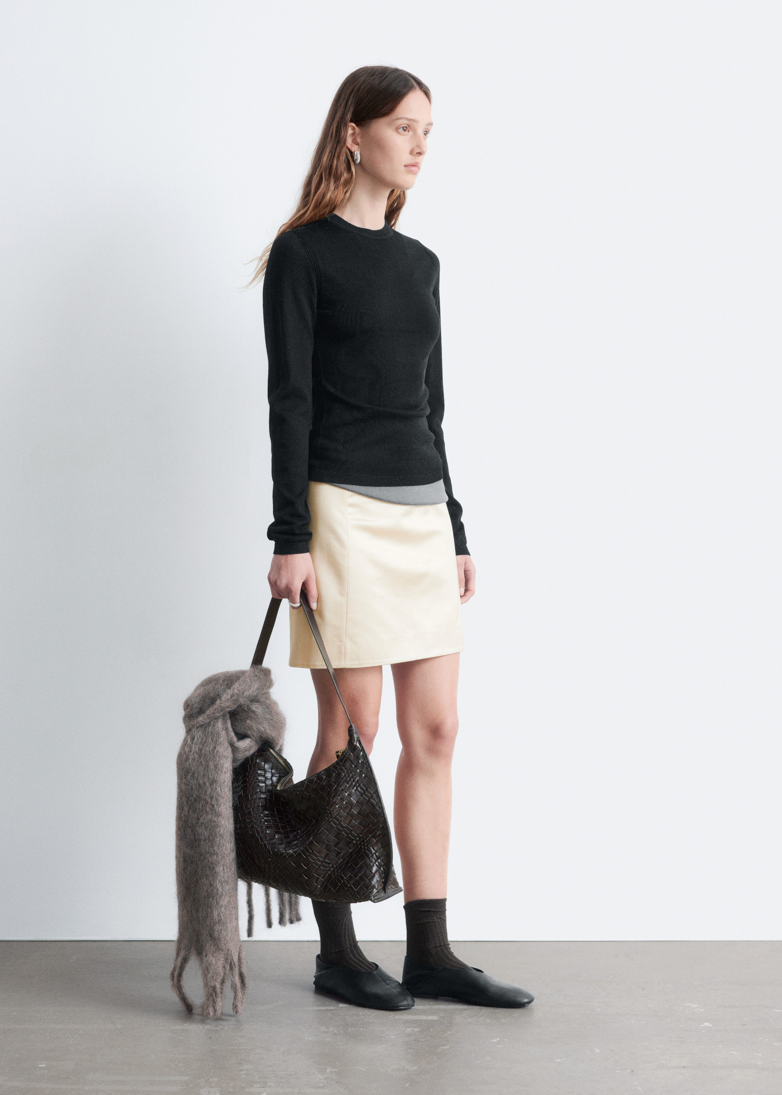 Long-Sleeve Merino Wool Top - Black - & Other Stories US