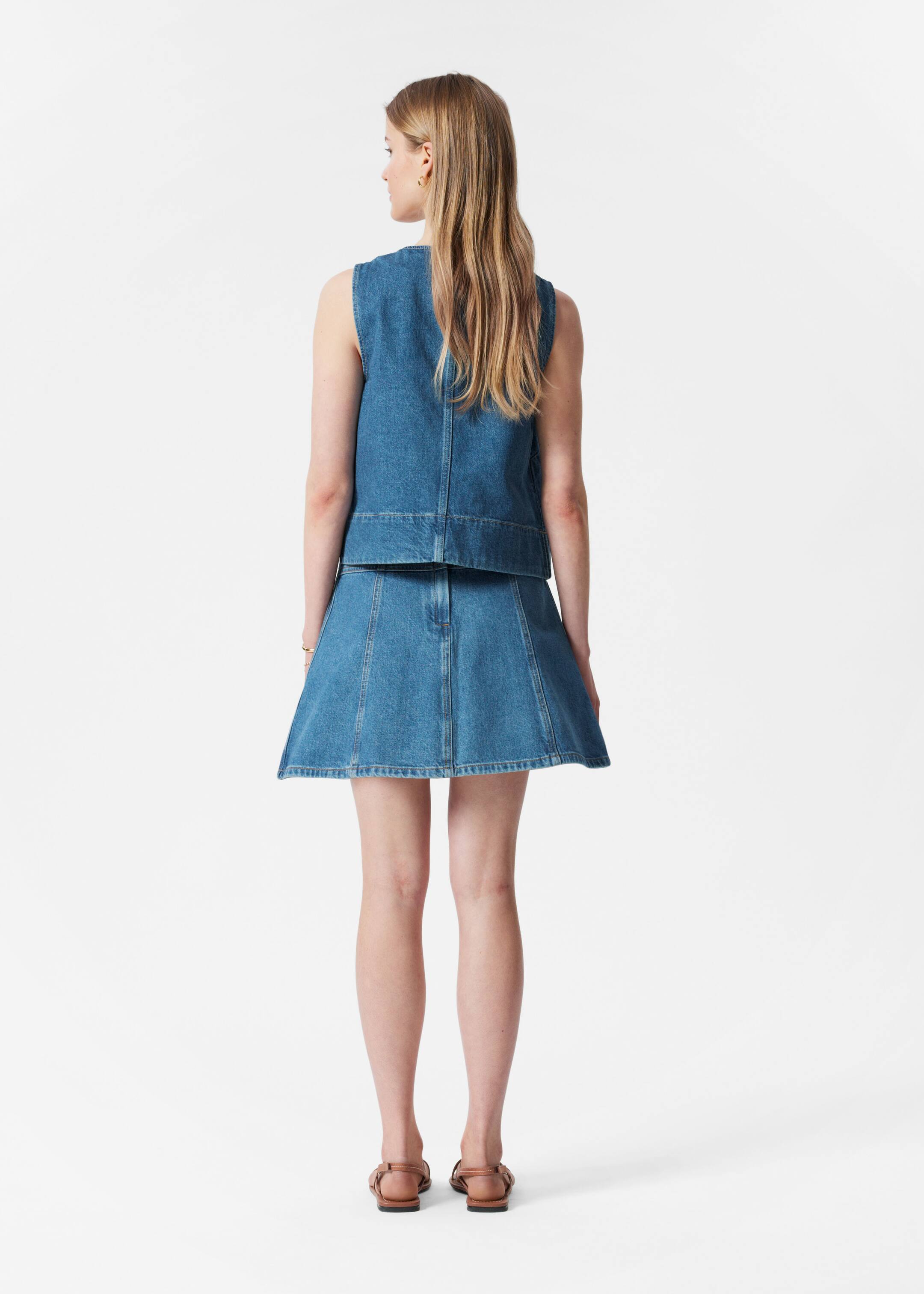 Ver imagem maior: Colete em ganga - Azul - SENHORA | H&M PT 5