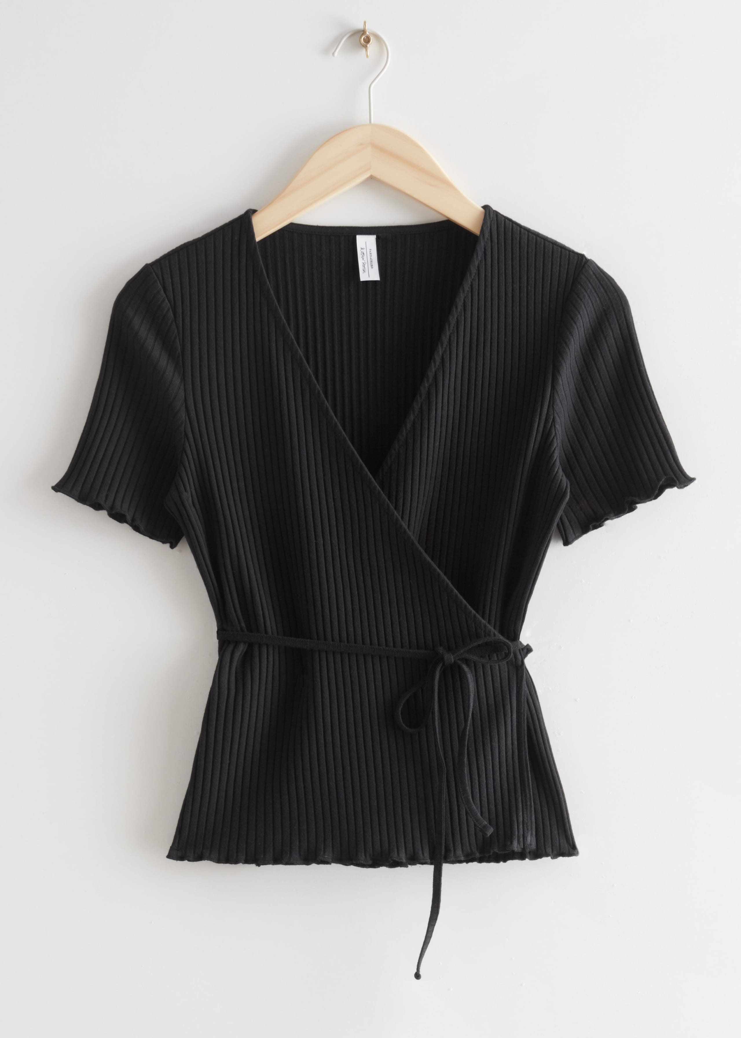 Ribbed Wrap Top - Cream - Still Life