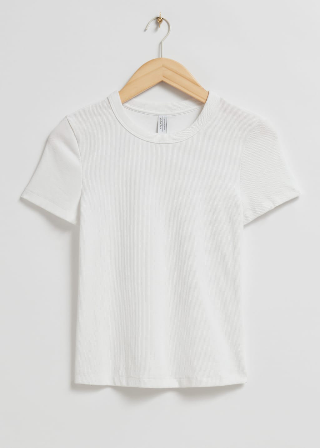 Ribbed Cropped T-Shirt