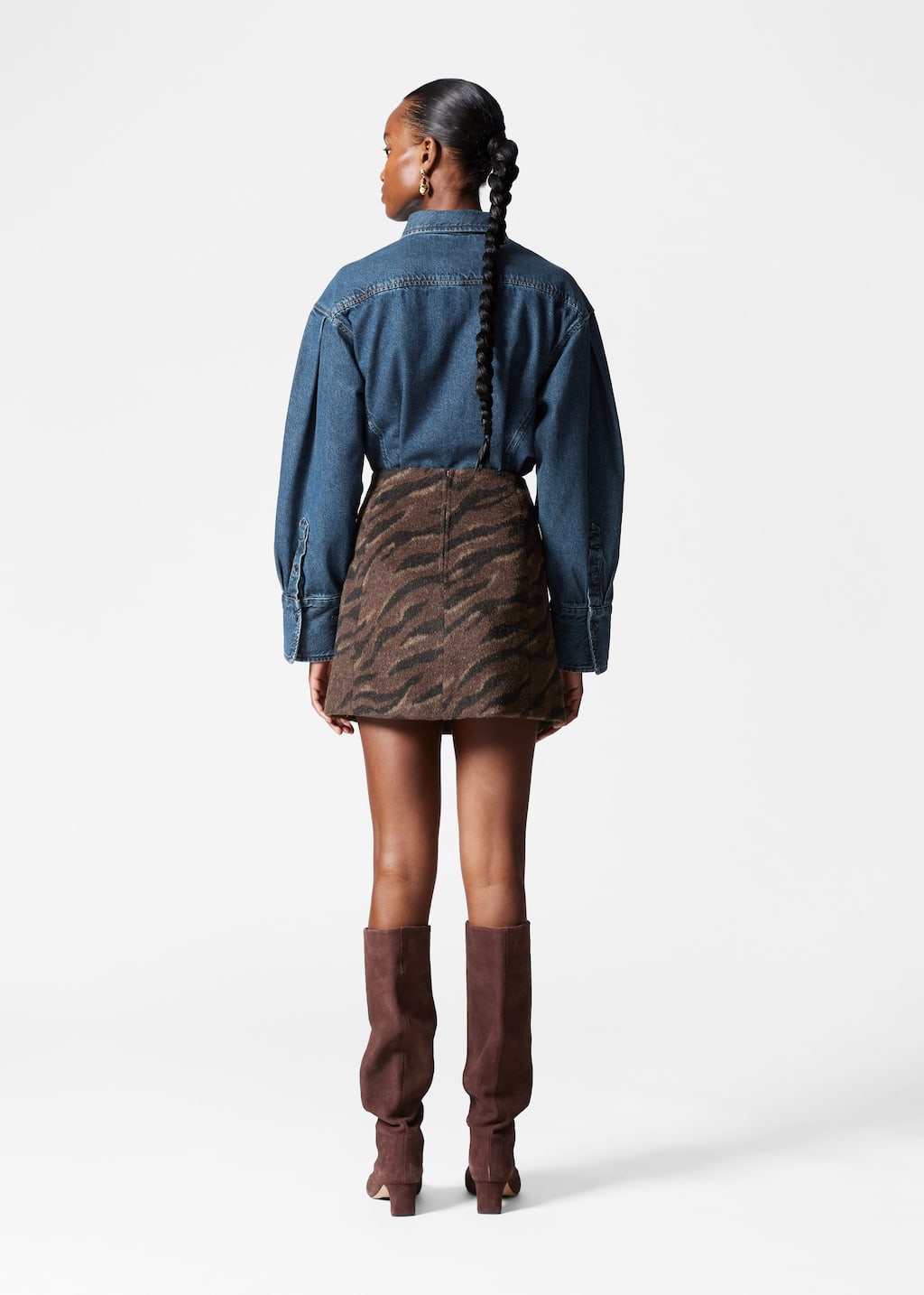 Image of Flap-Pocket Mini Skirt
