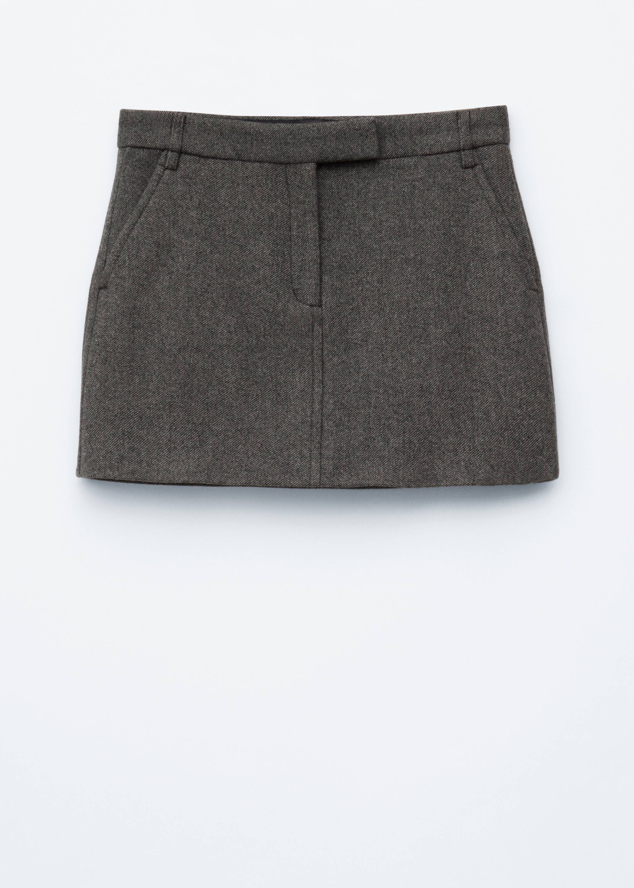 Vezi imaginea mai mare: Fustă mini din lână - Gri Închis - FEMEI | H&M RO 1
