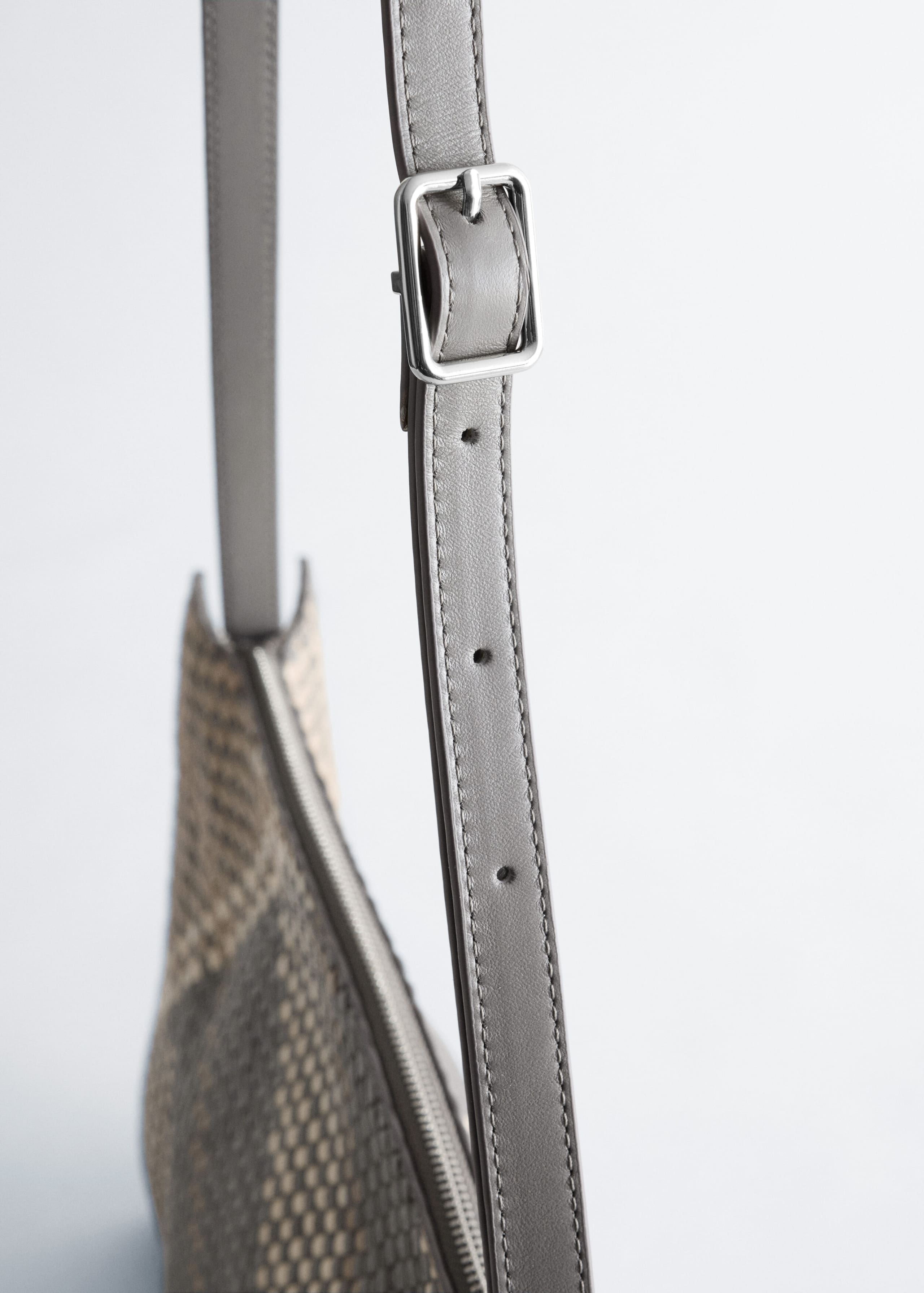 Braided Leather Crossbody Bag - Brown - Still Life