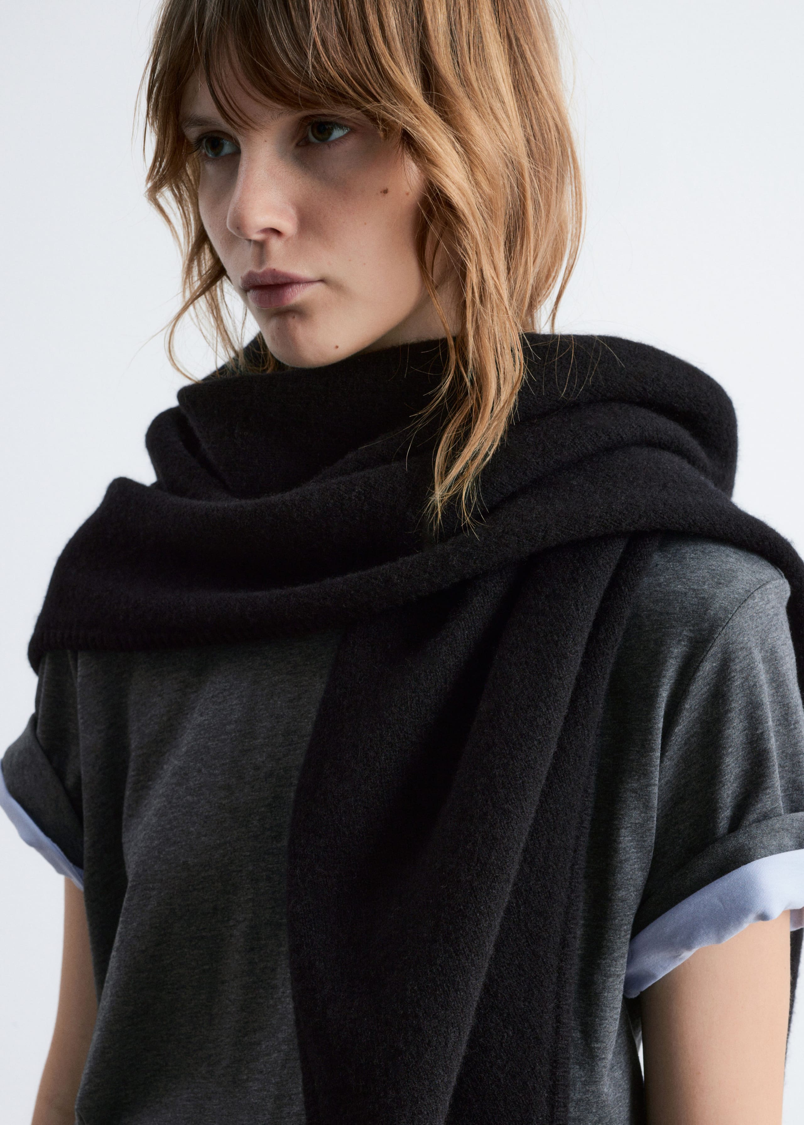 Image of Wool Triangle Scarf