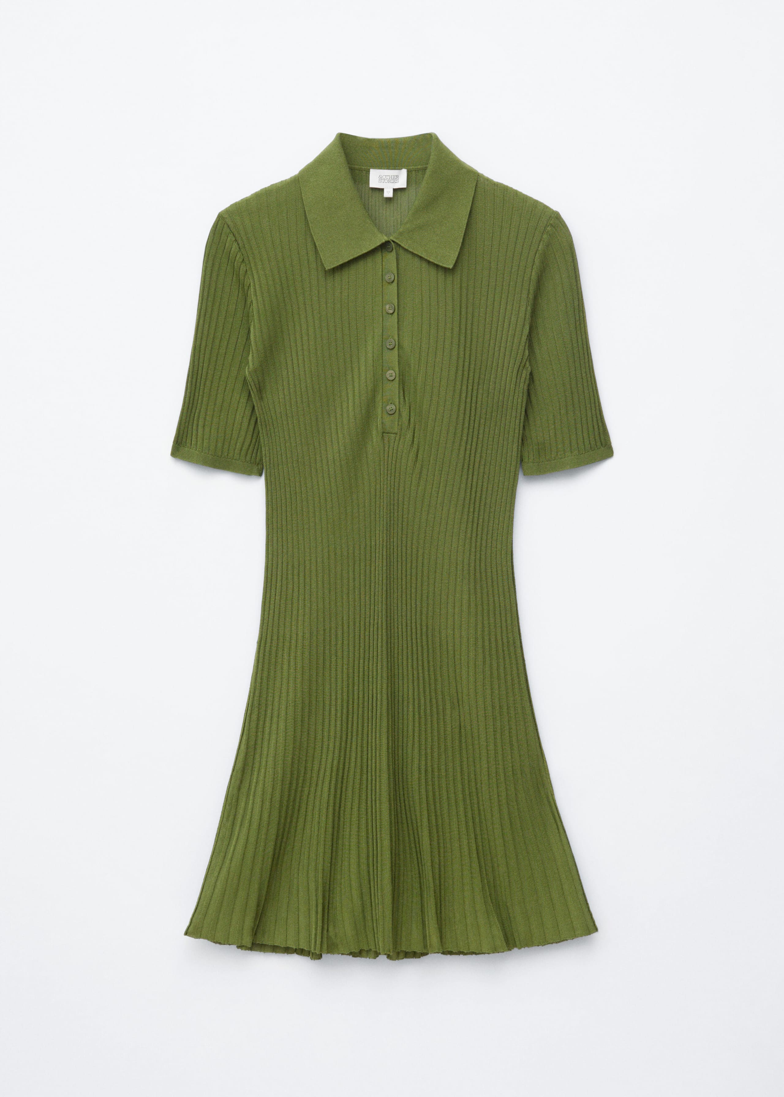 Knitted Mini Dress - Green - Still Life