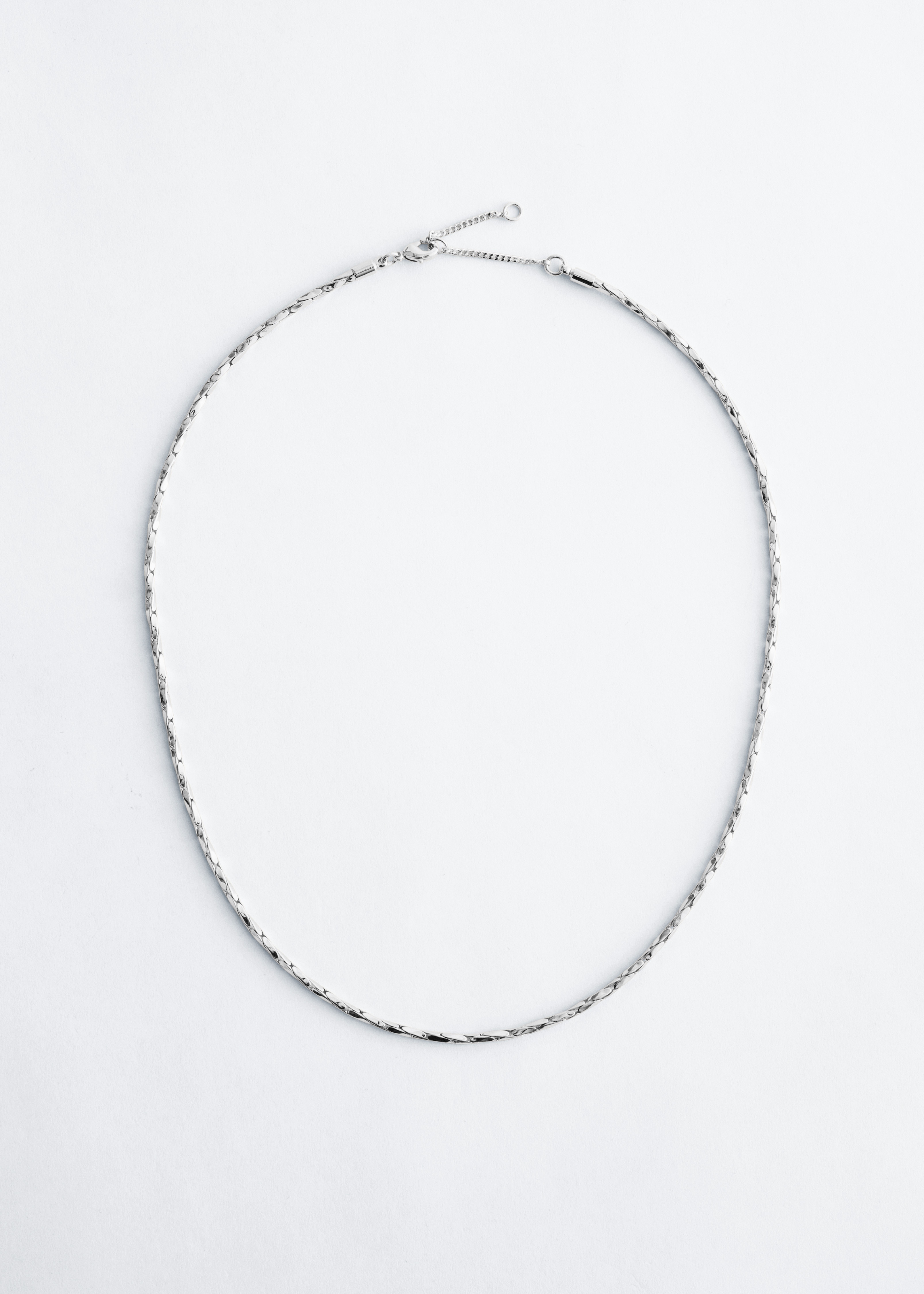 Polierte Halskette - Silber/Gold