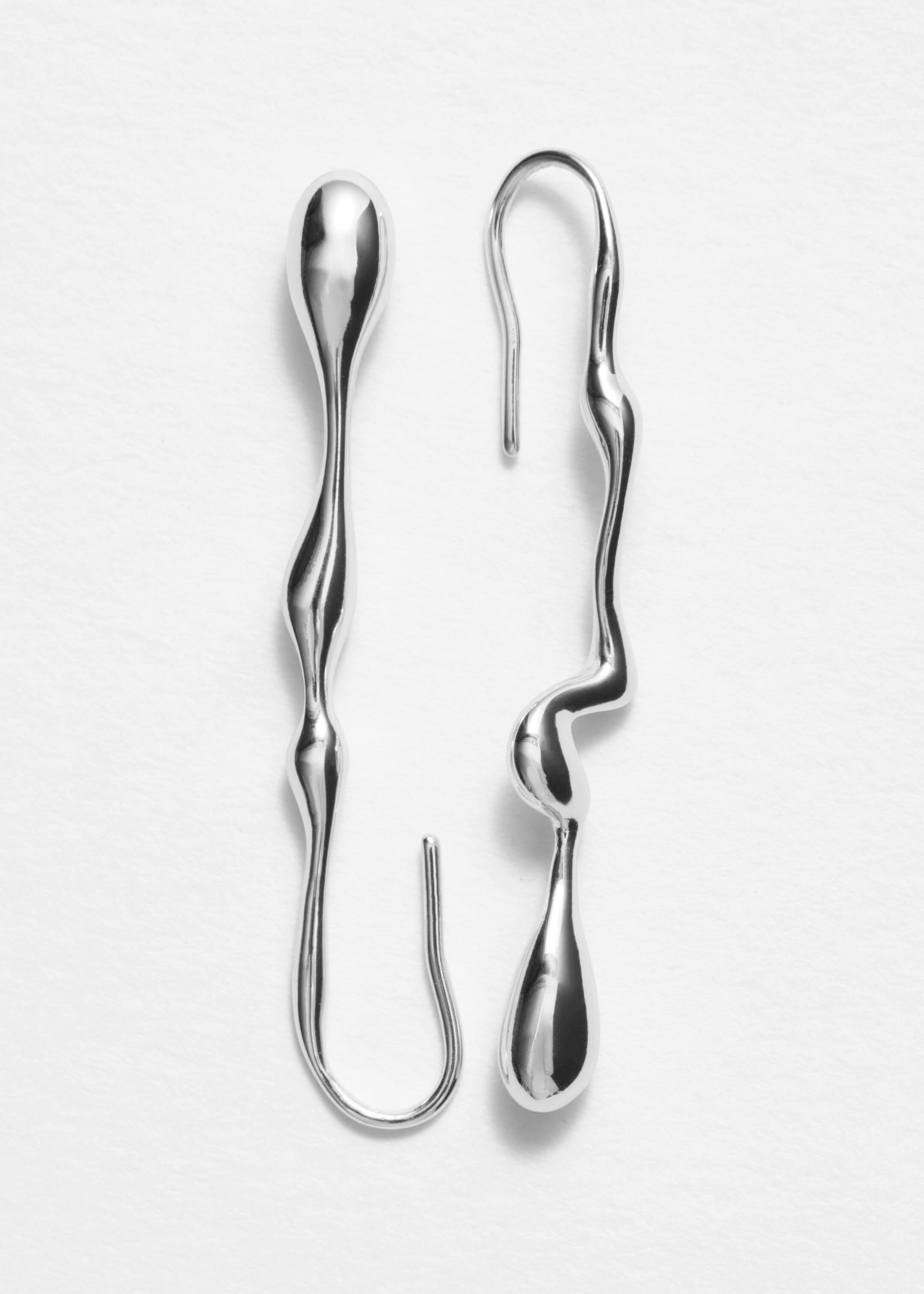 Grotere afbeelding bekijken: Langwerpige oorbellen - Silver - DAMES | H&M BE 2