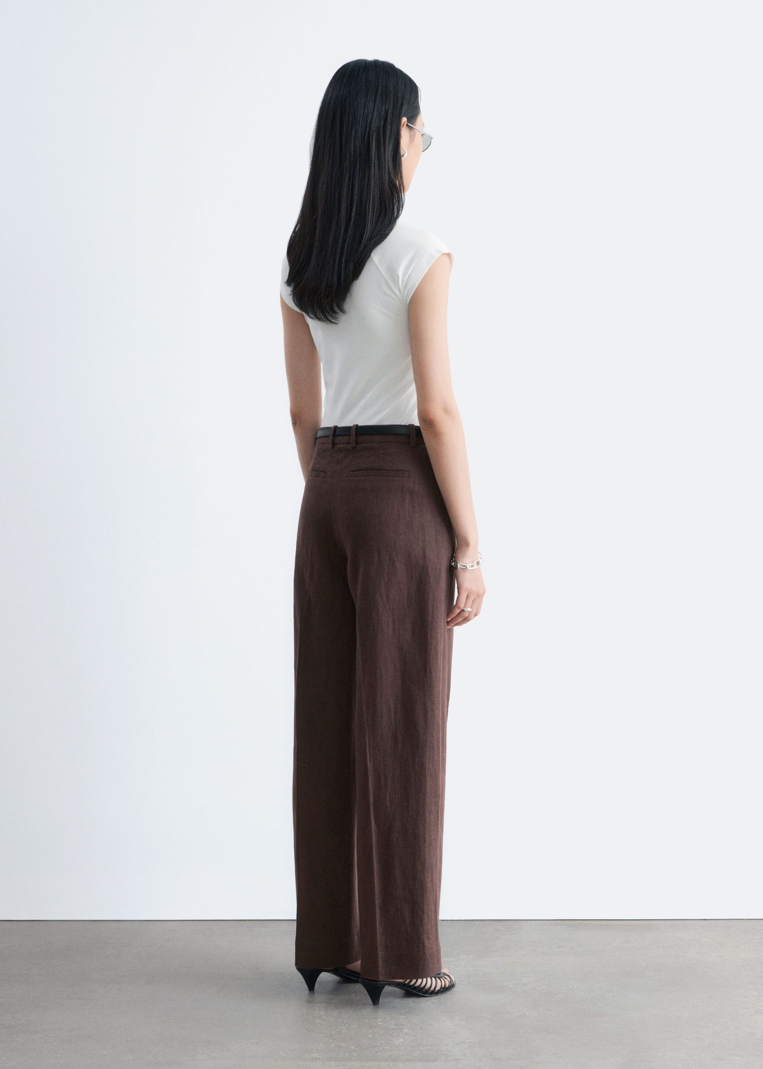 Image of Tailored Linen Trousers