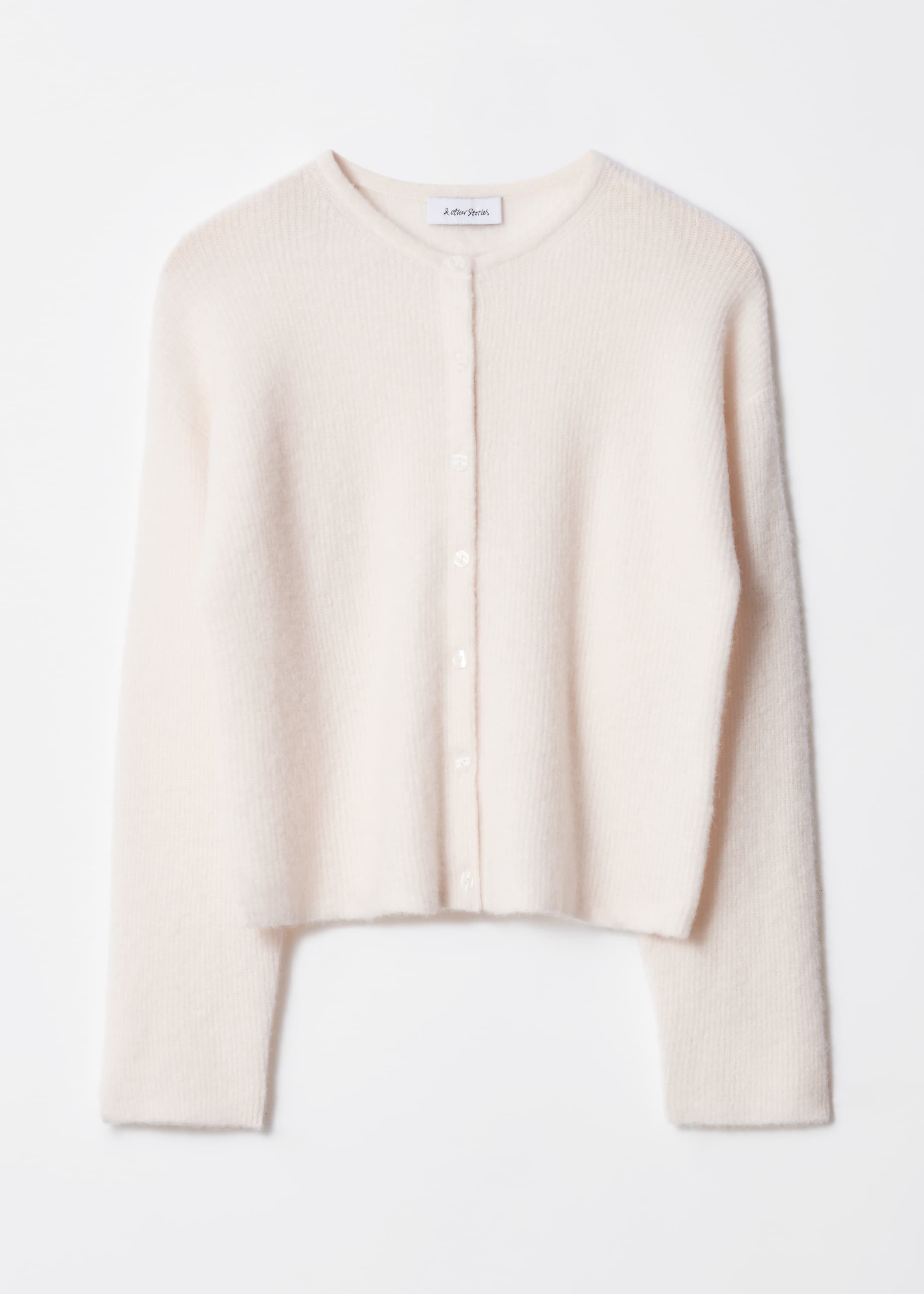 Grösseres Bild ansehen: Strickjacke aus Alpaka-Mix - Weiß - DAMEN | H&M CH 6