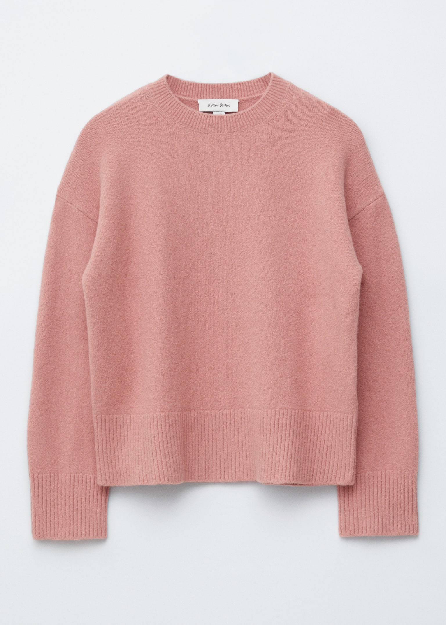 Jersey de punto y corte holgado - Rosa empolvado/Gris jaspeado/Dark Red/Negro/Blanco/Azul oscuro/Beige topo/Rosa cereza/Topo/Rojo/Navy/Verde pálido - 2