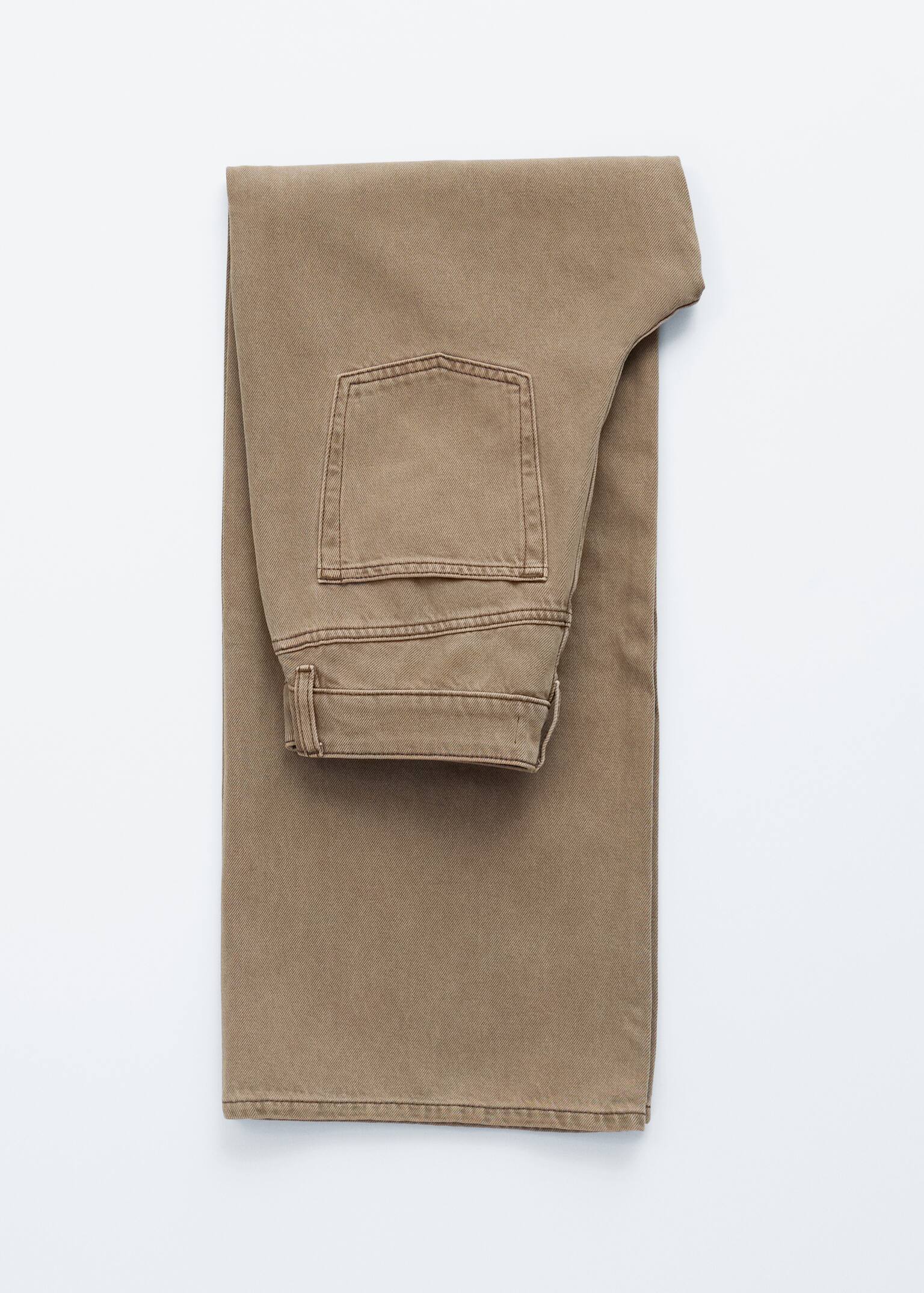Relaxed Wide-Leg Jeans - Verde caqui/Marrón óxido/Beige/Amarillo claro - 7