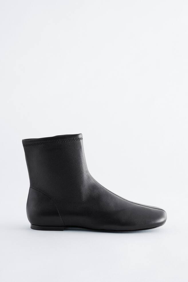 Sockboots aus Leder - Schwarz - 1