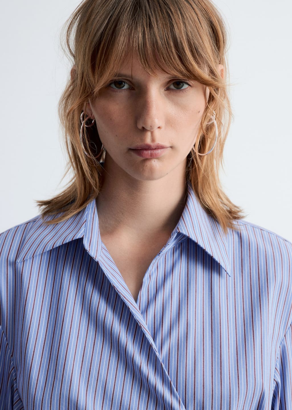 Image of Wrap Shirt Mini Dress