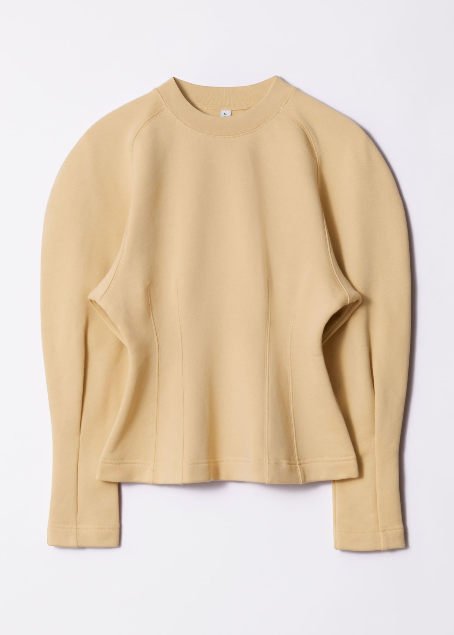 Camisola escultural - Amarelo claro/Cinzento
