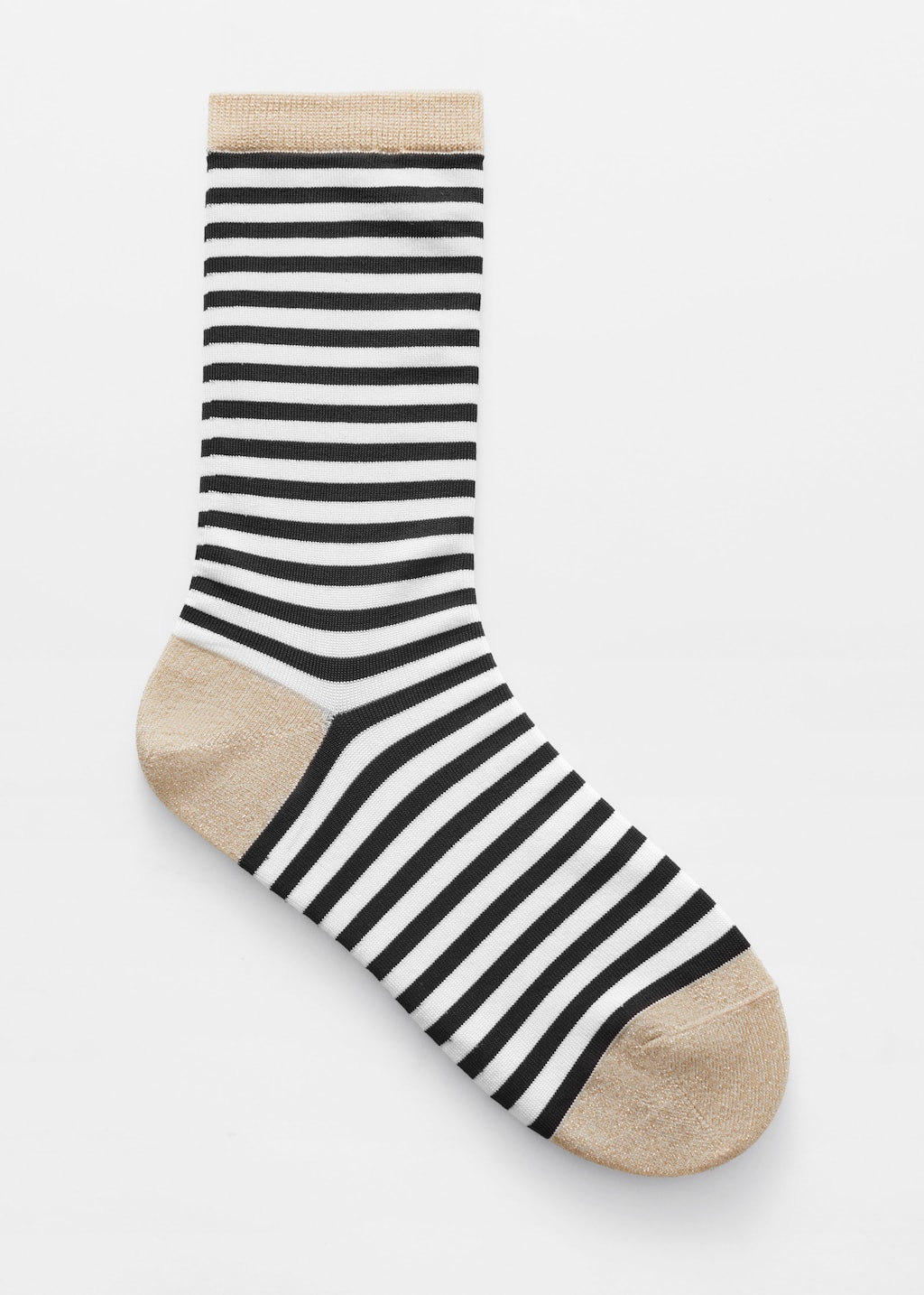 Striped Glitter Socks - Black/White - Still Life