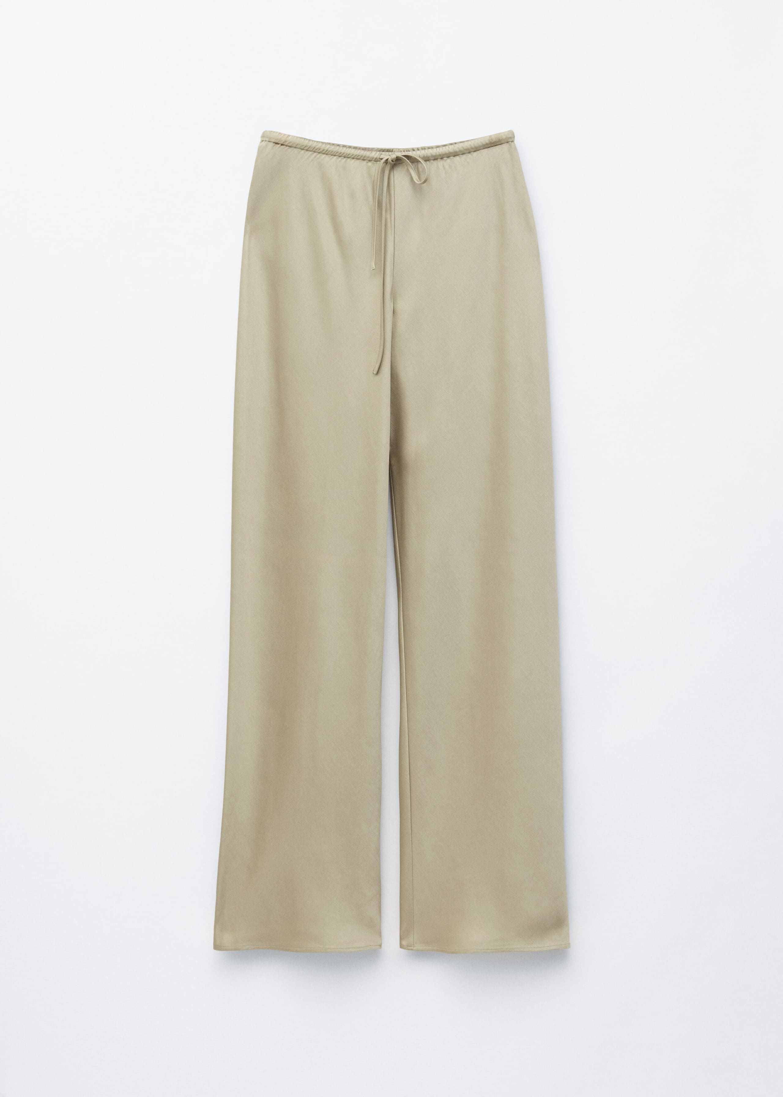 Drawstring Twill Trousers - Dark Brown - Still Life