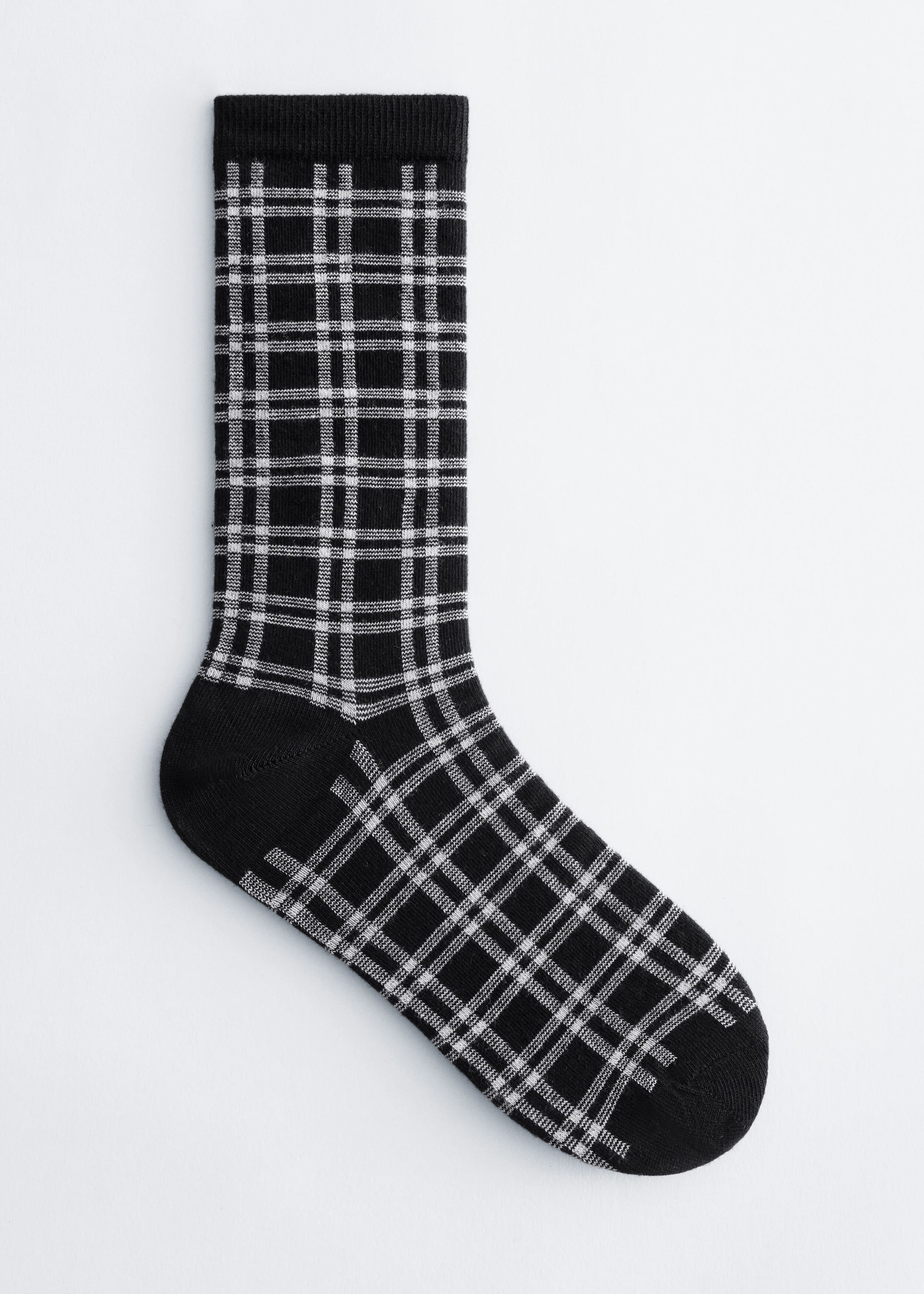 Checked Socks - Black/White - Natura morta