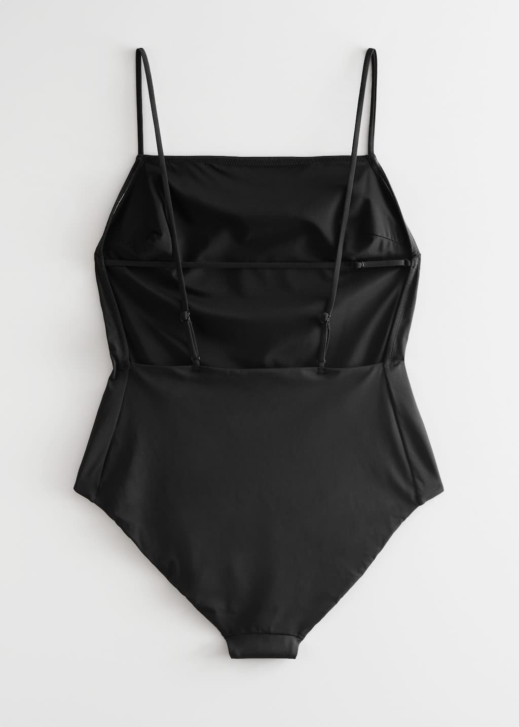 Strappy Open Back Swimsuit - Black - Still Life