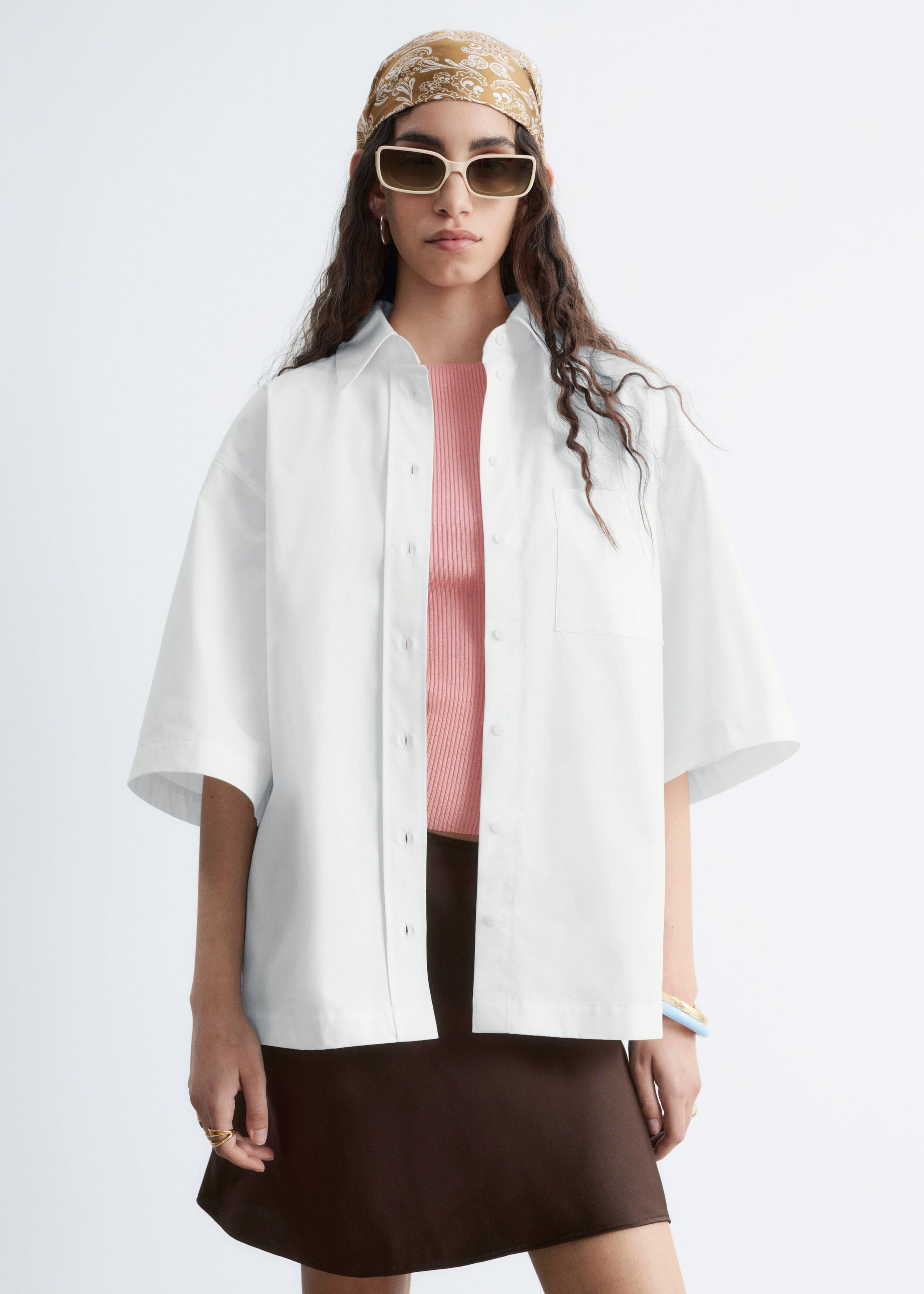 Image of Cotton Short-Sleeve Shirt