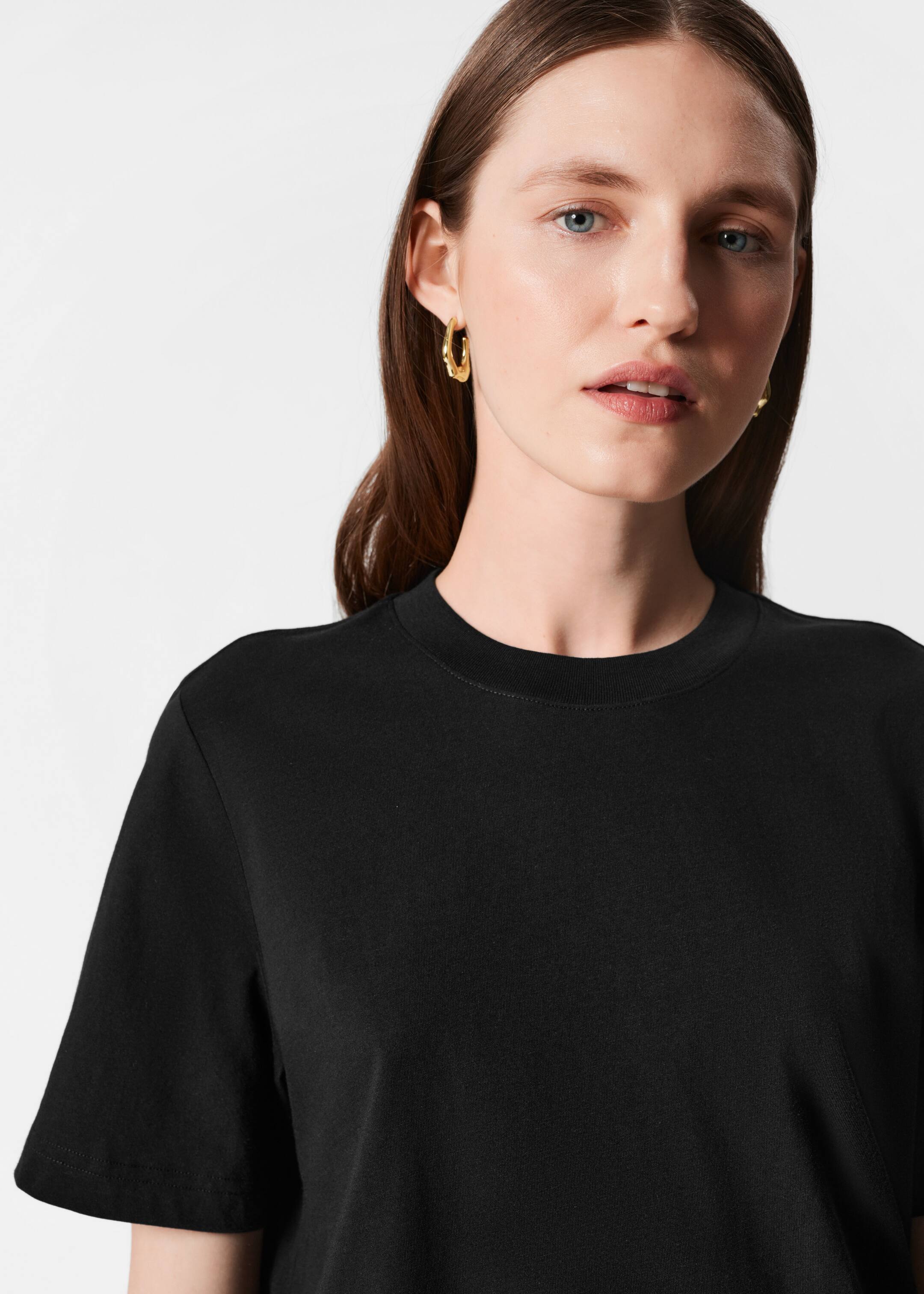 Преглед на по-голямо изображение: Crewneck T-Shirt - Черно - ЖЕНИ | H&M BG 3