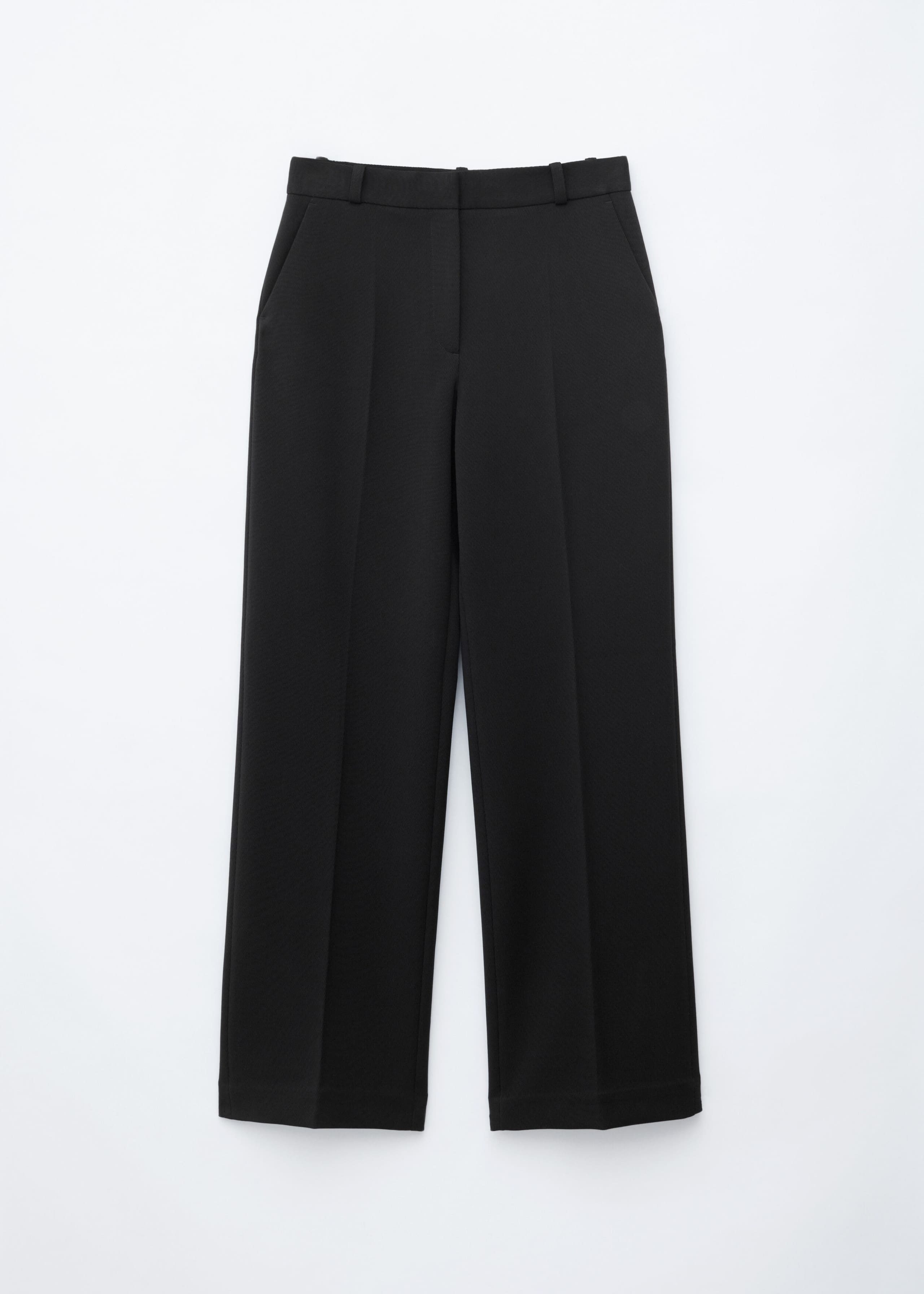 Tailored Press Crease Trousers - Dark Brown - Still Life