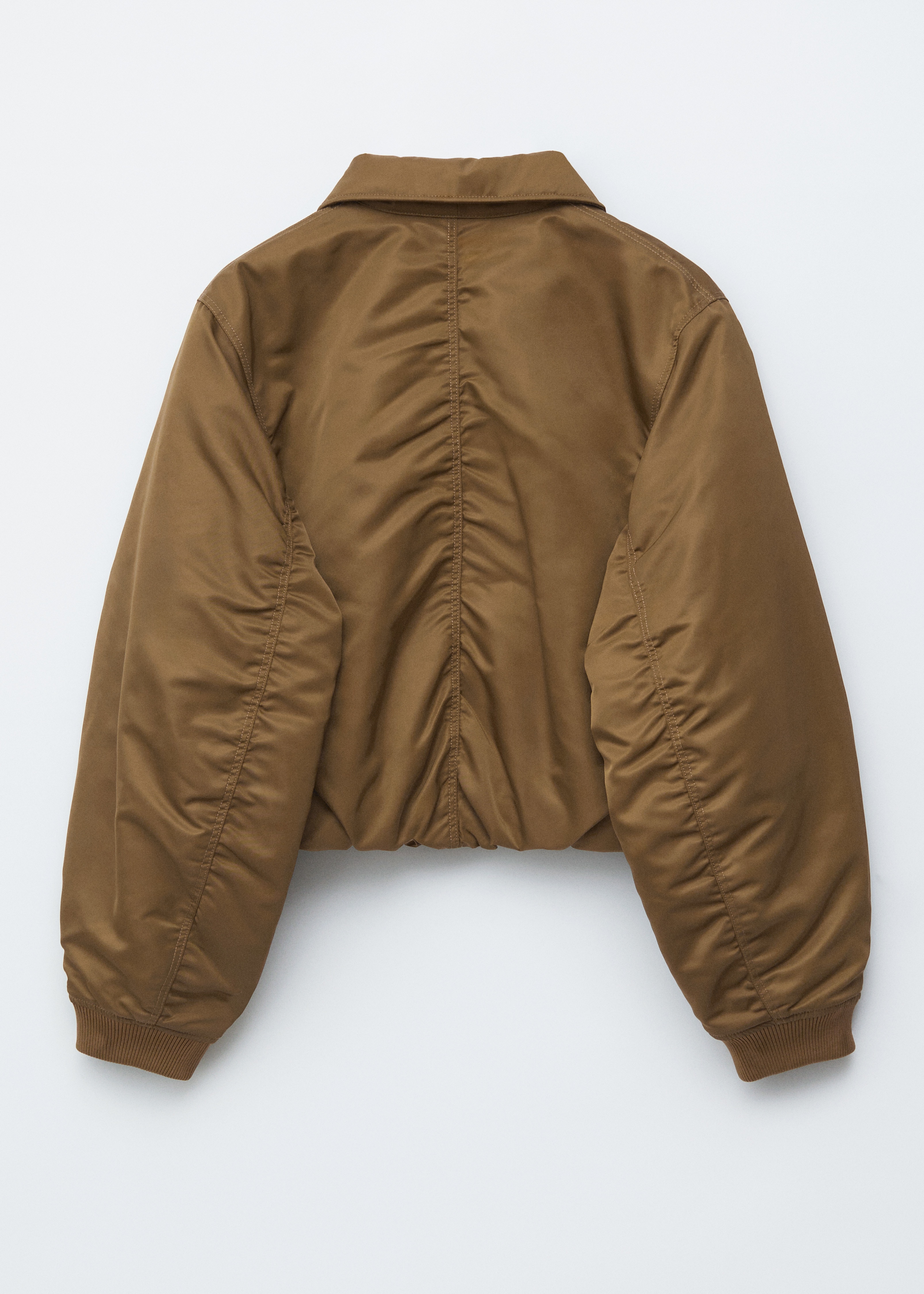 Bomber cropped - Marrone kaki