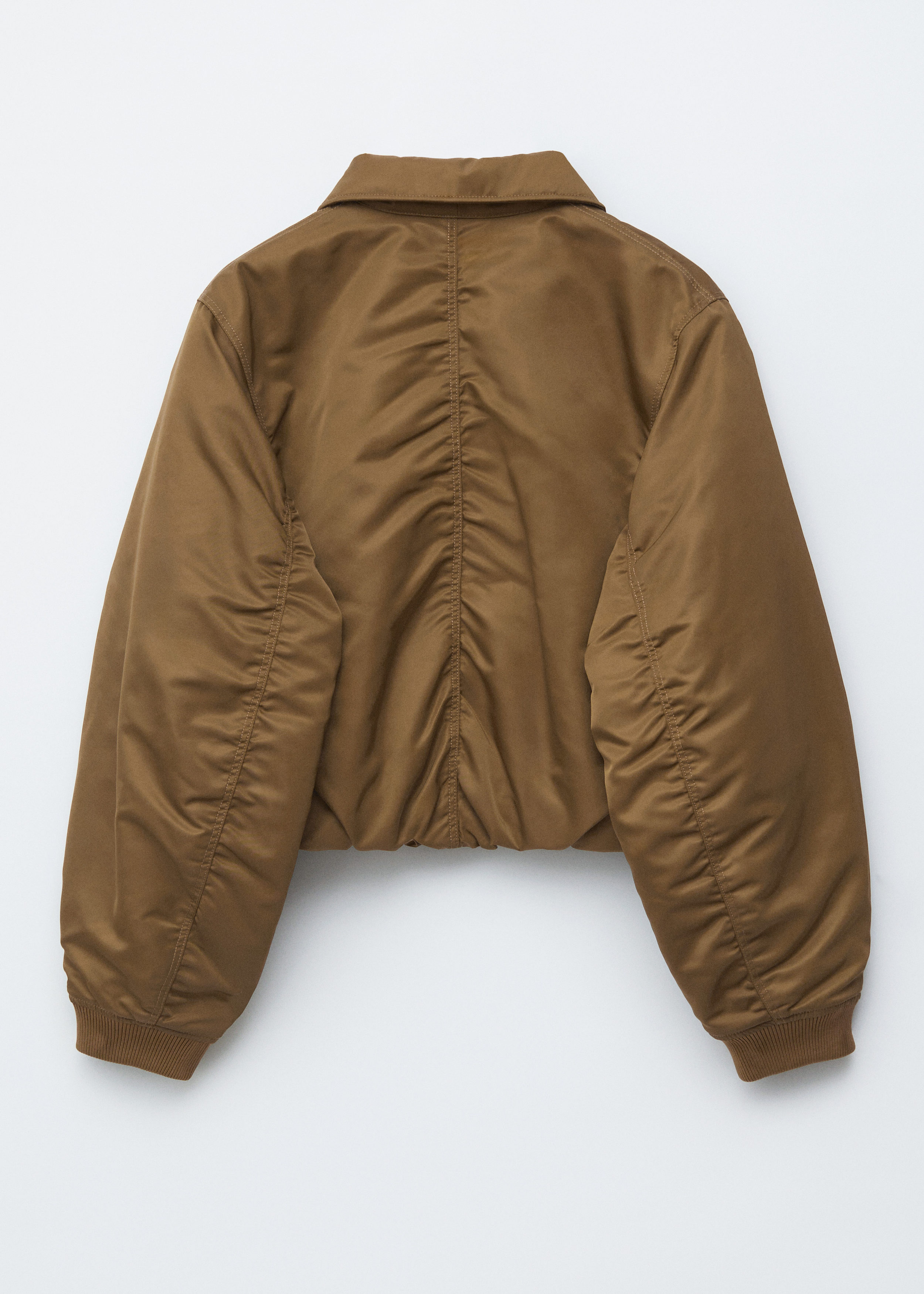 Cropped Bomber Jacket - Khaki Brown - & Other Stories US