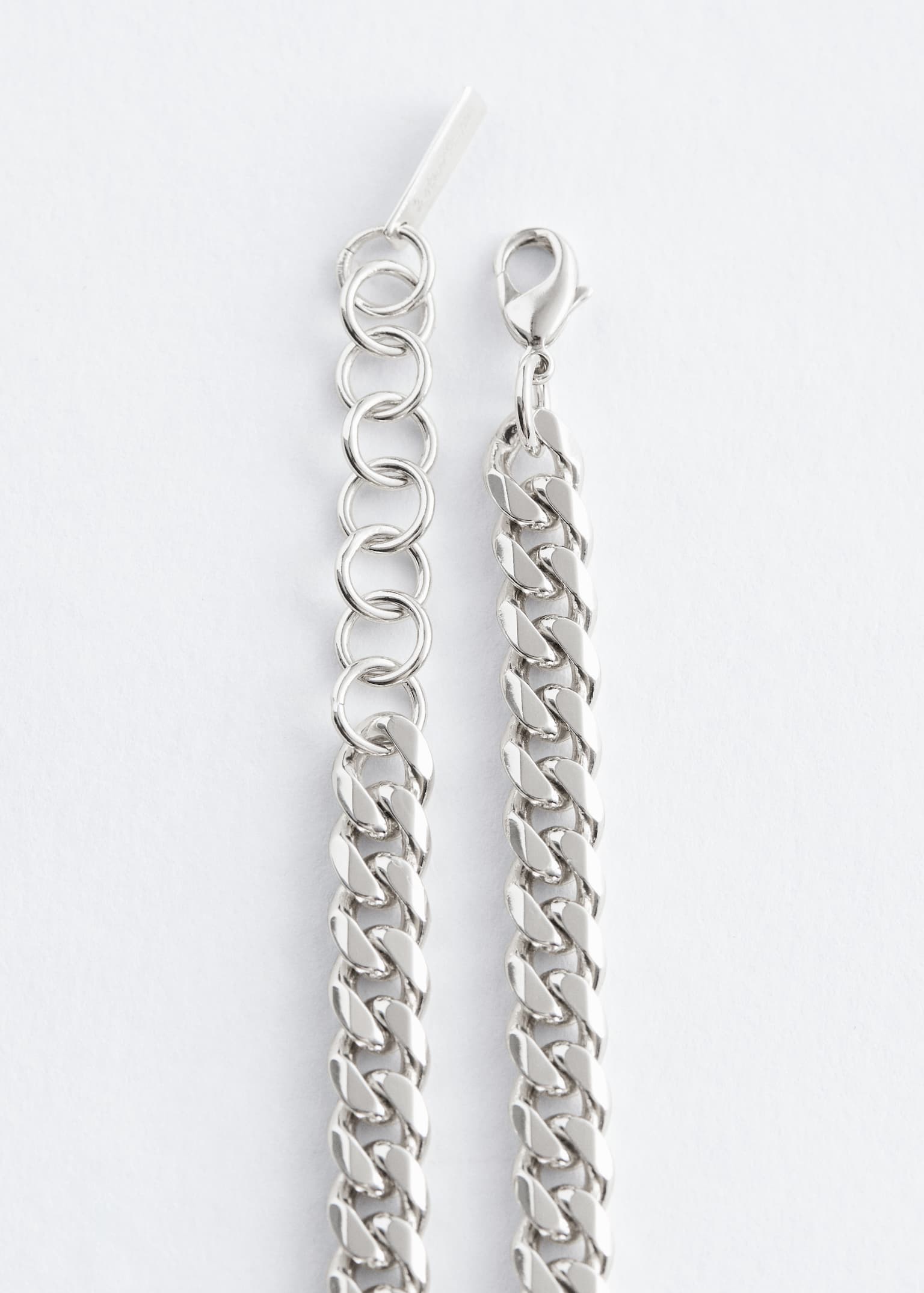 Schwere Halskette - Silber/Gold - 2