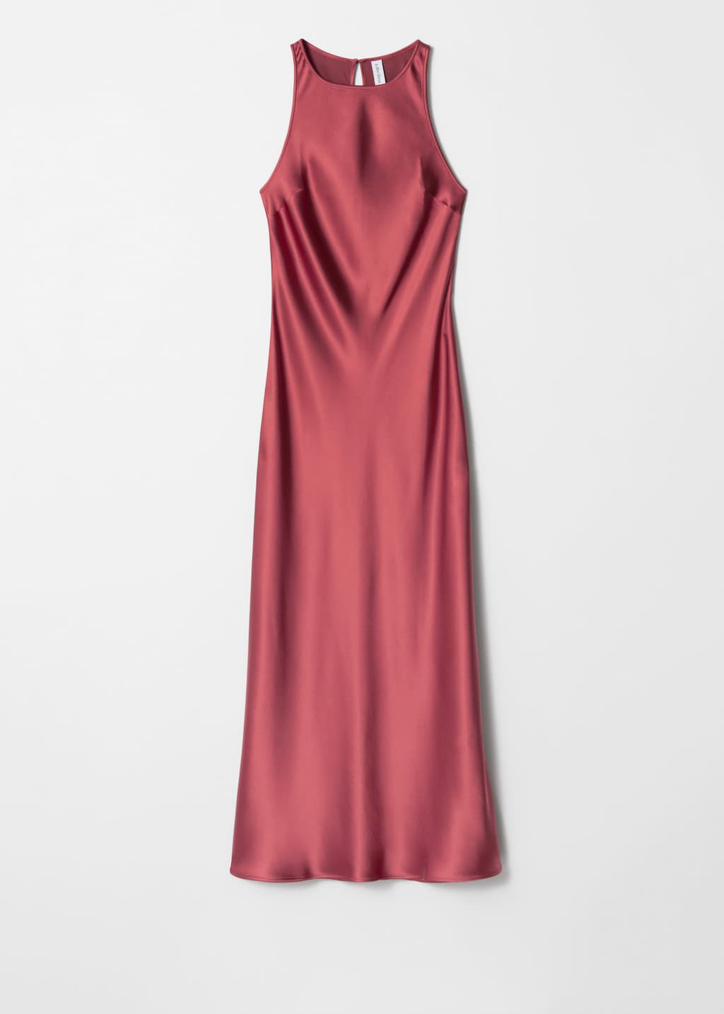 Image of Sleeveless Satin Midi Dress