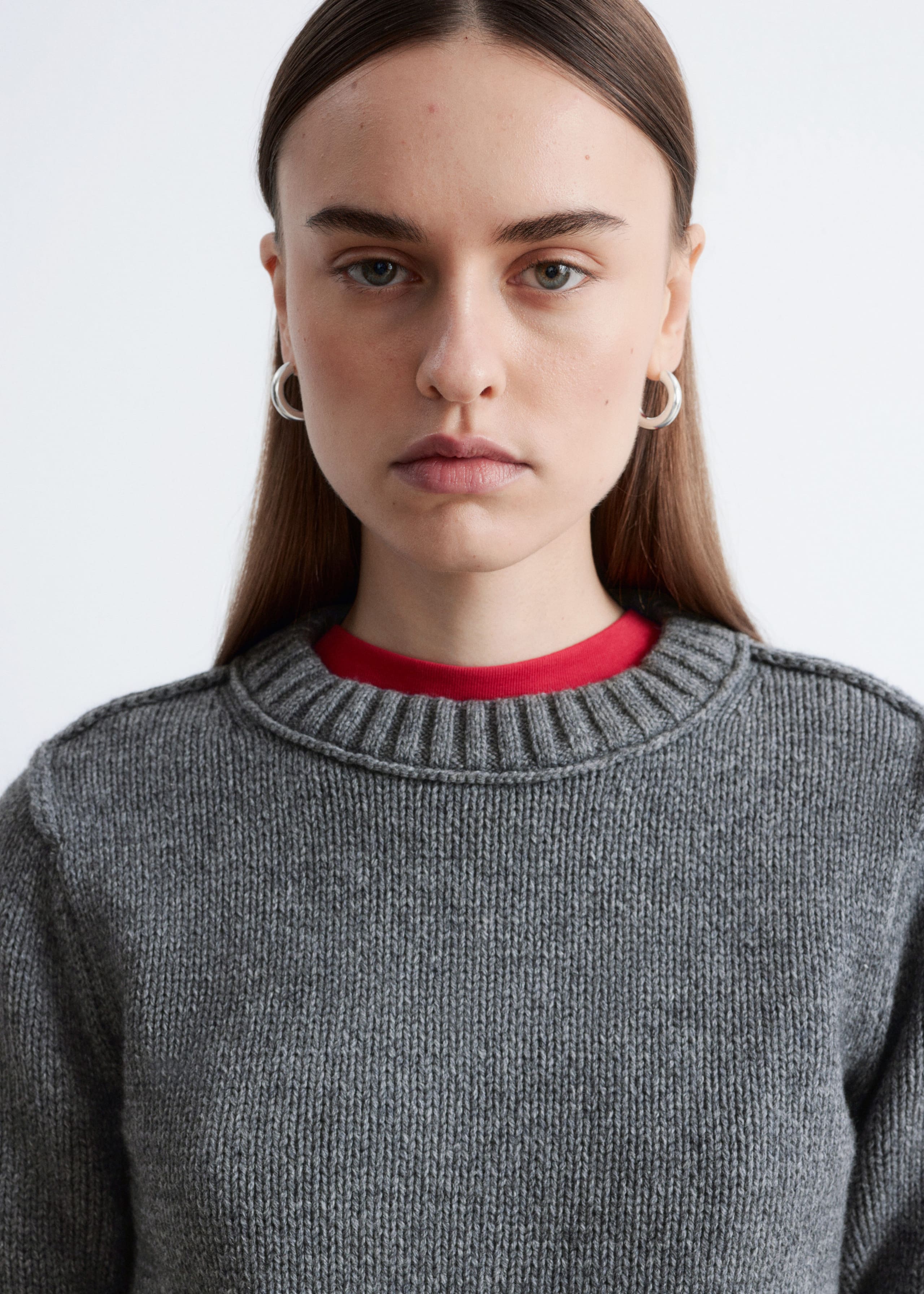 Image of Wool-Blend Knitted T-shirt