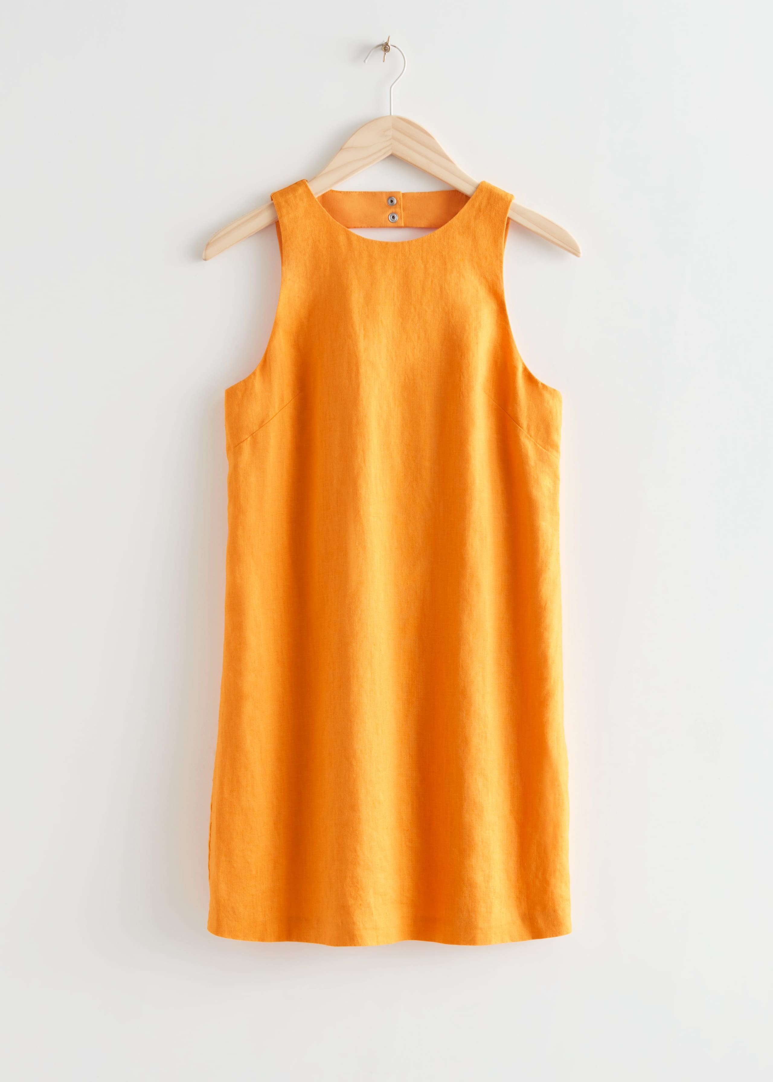 Sleeveless Open Back Mini Dress - Black - Natura morta