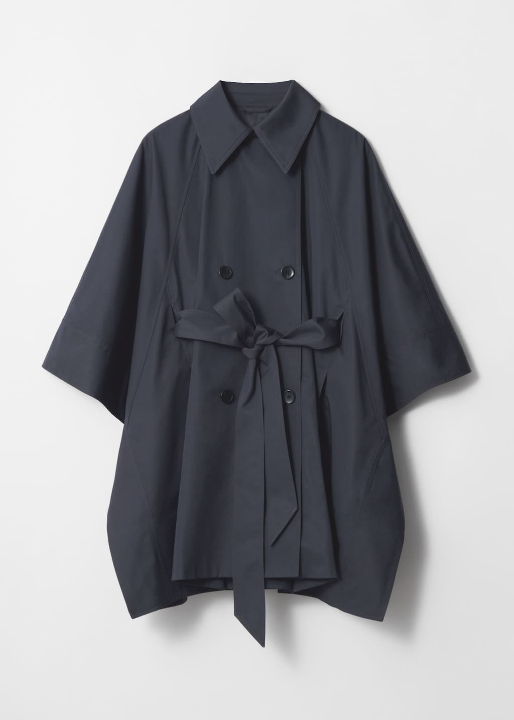 Image of Oversized-Cape im Trenchcoat-Stil