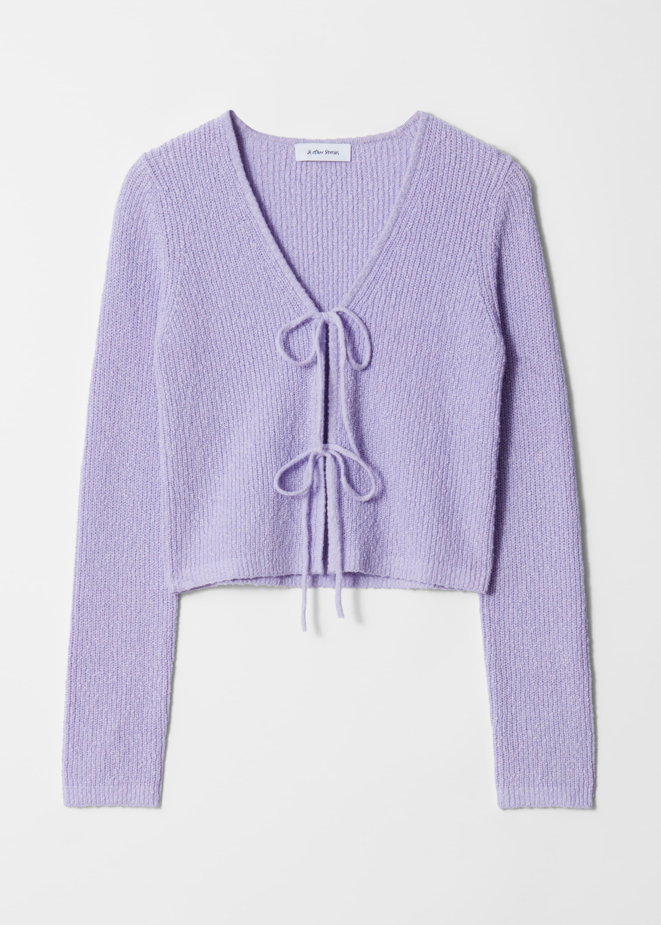 Ver imagem maior: Casaco de malha com atilhos - Roxo-claro - SENHORA | H&M PT 5
