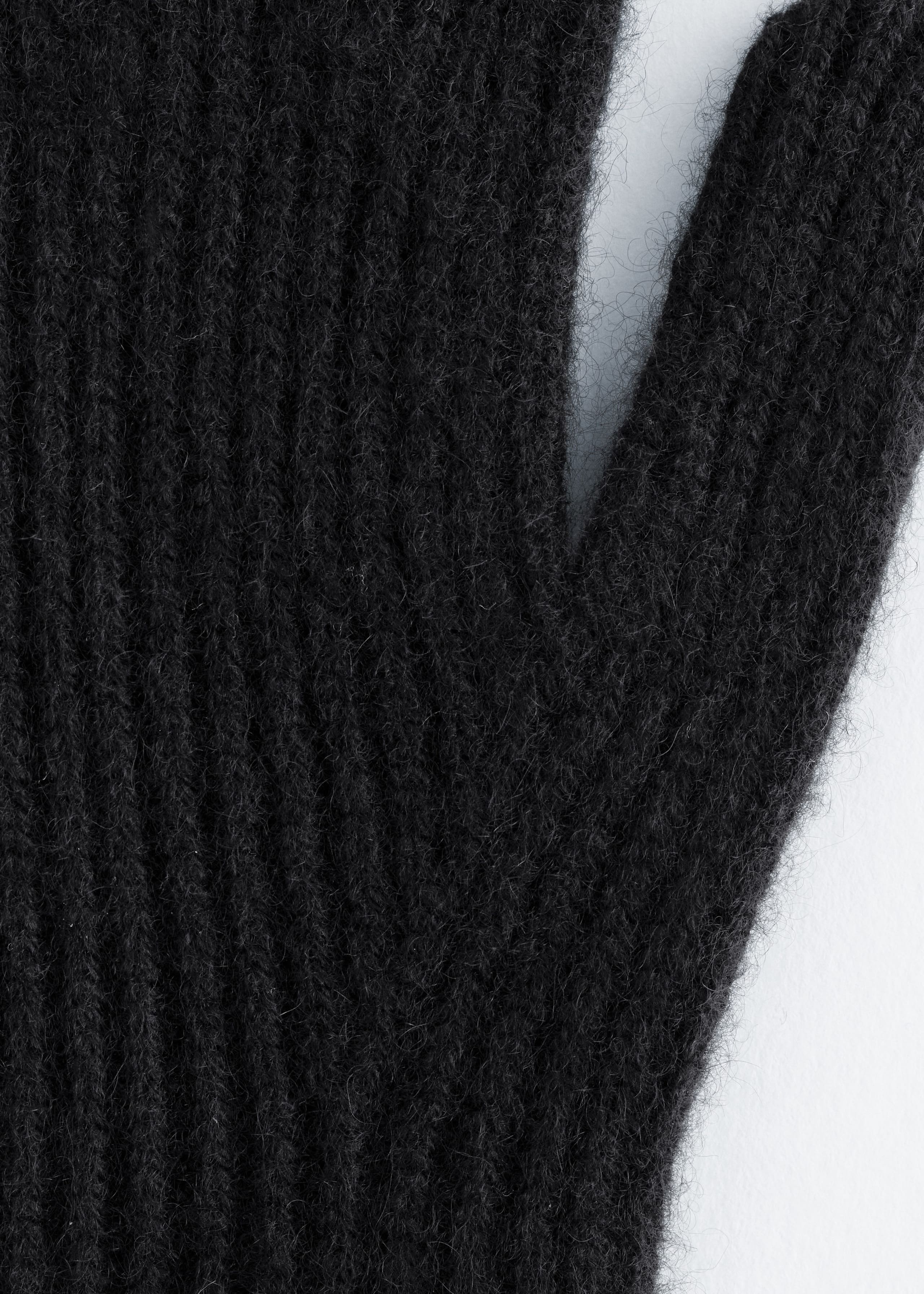 Image of Ribbed Cashmere Gloves