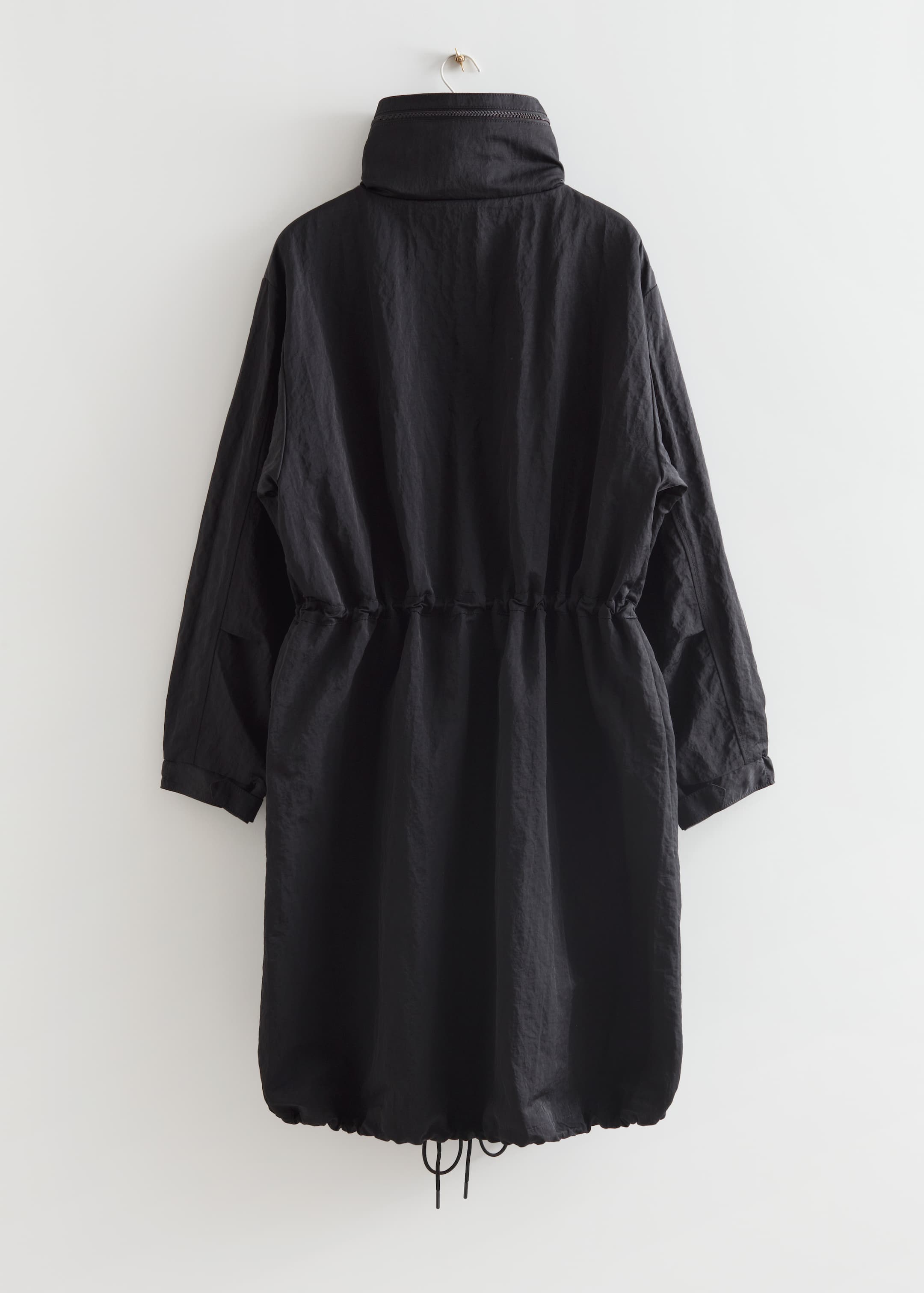 Näytä suurempi kuva: Drawstring Parka Coat - Musta - NAISET | H&M FI 2