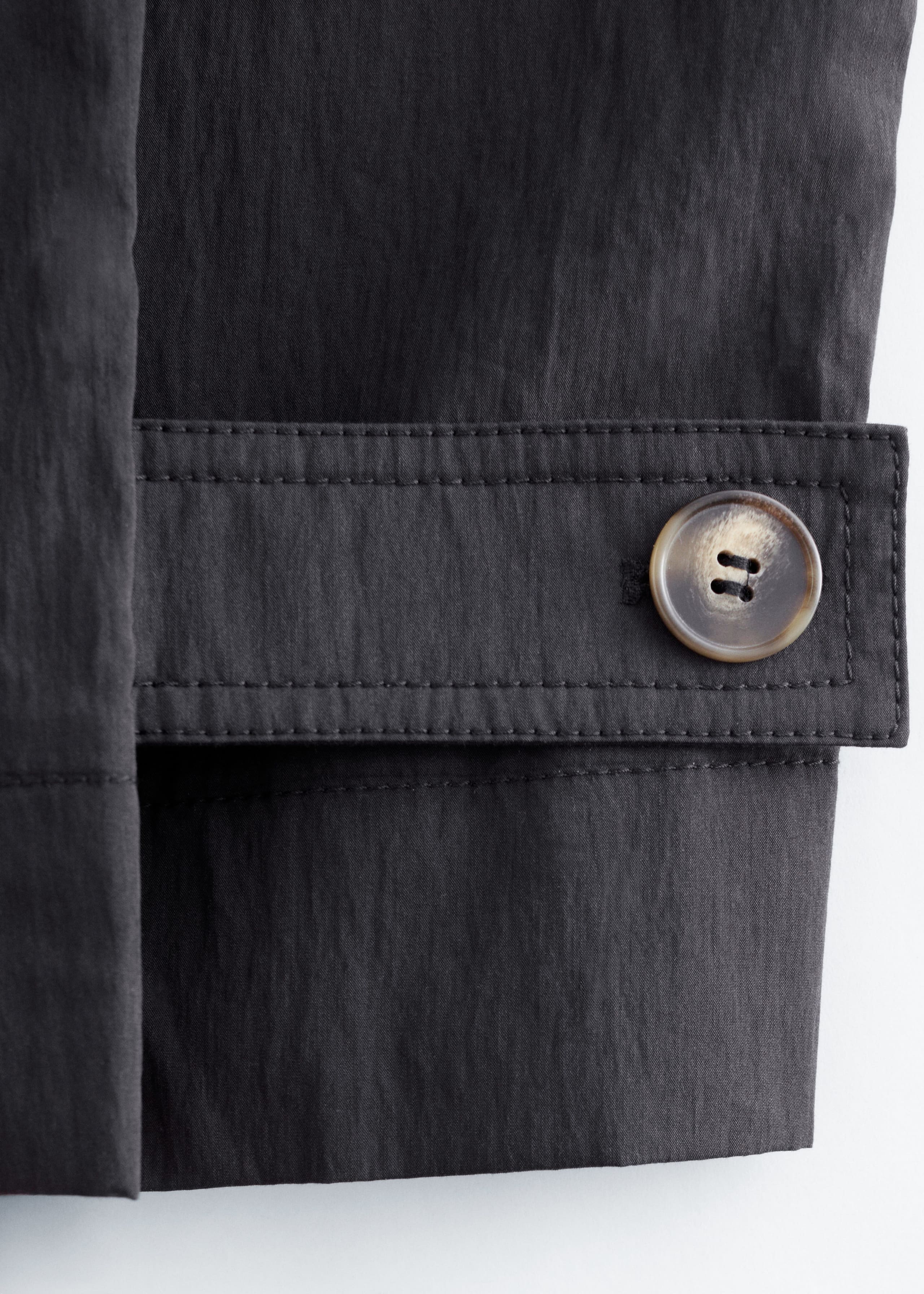 Belted Car Coat - Black - Still Life