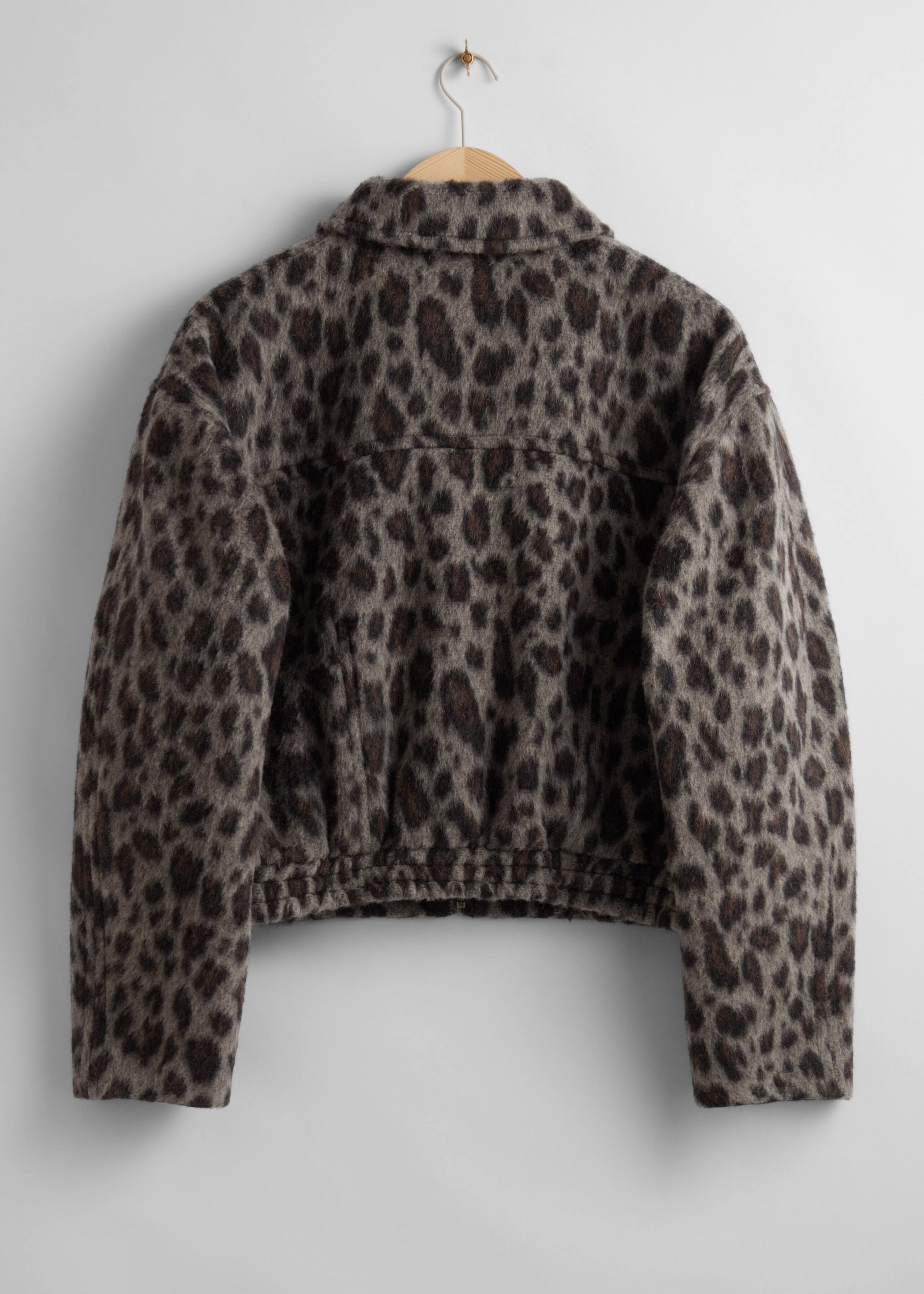 Oversized Zip Jacket - Grey Leo - Still Life