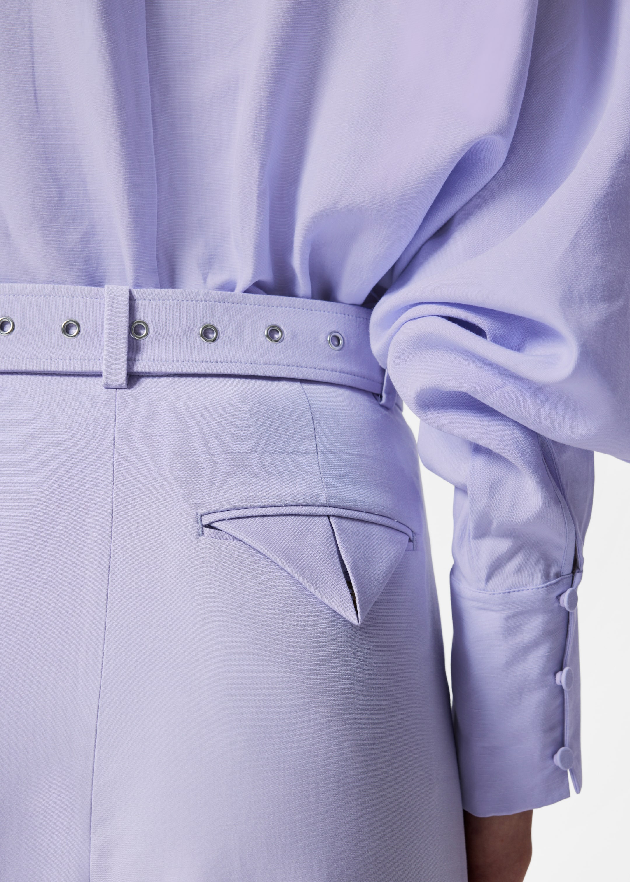 Ver imagen más grande: Pantalones con pliegues marcados - Lila - MUJER | H&M ES 5