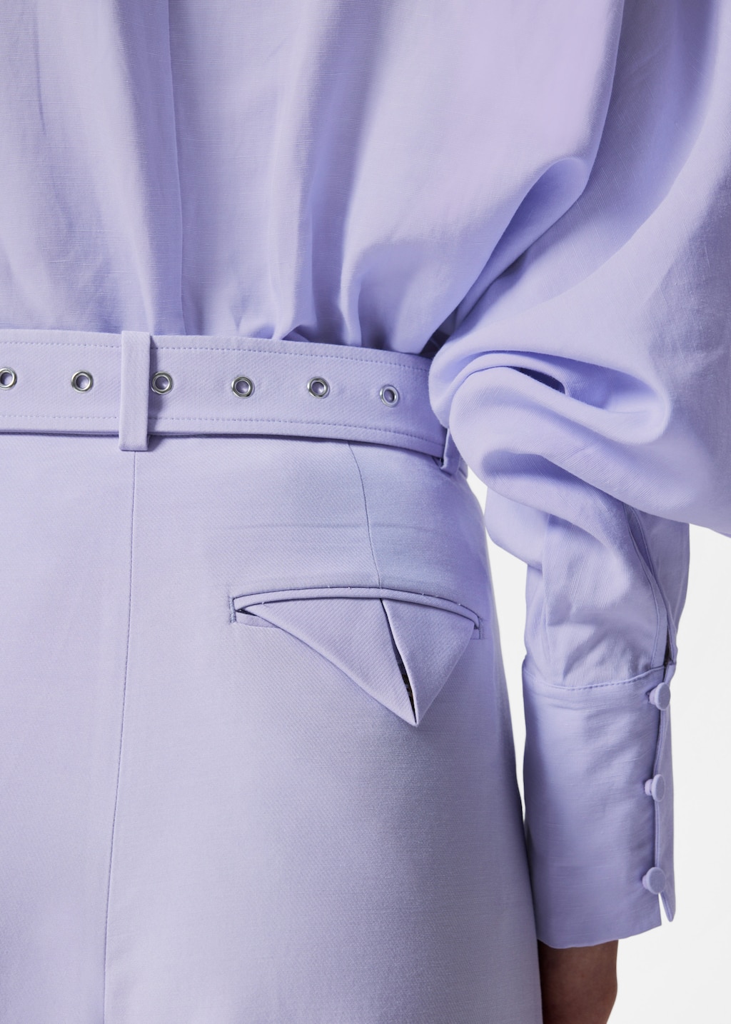 Press-Crease Trousers - Beige - Lookbook
