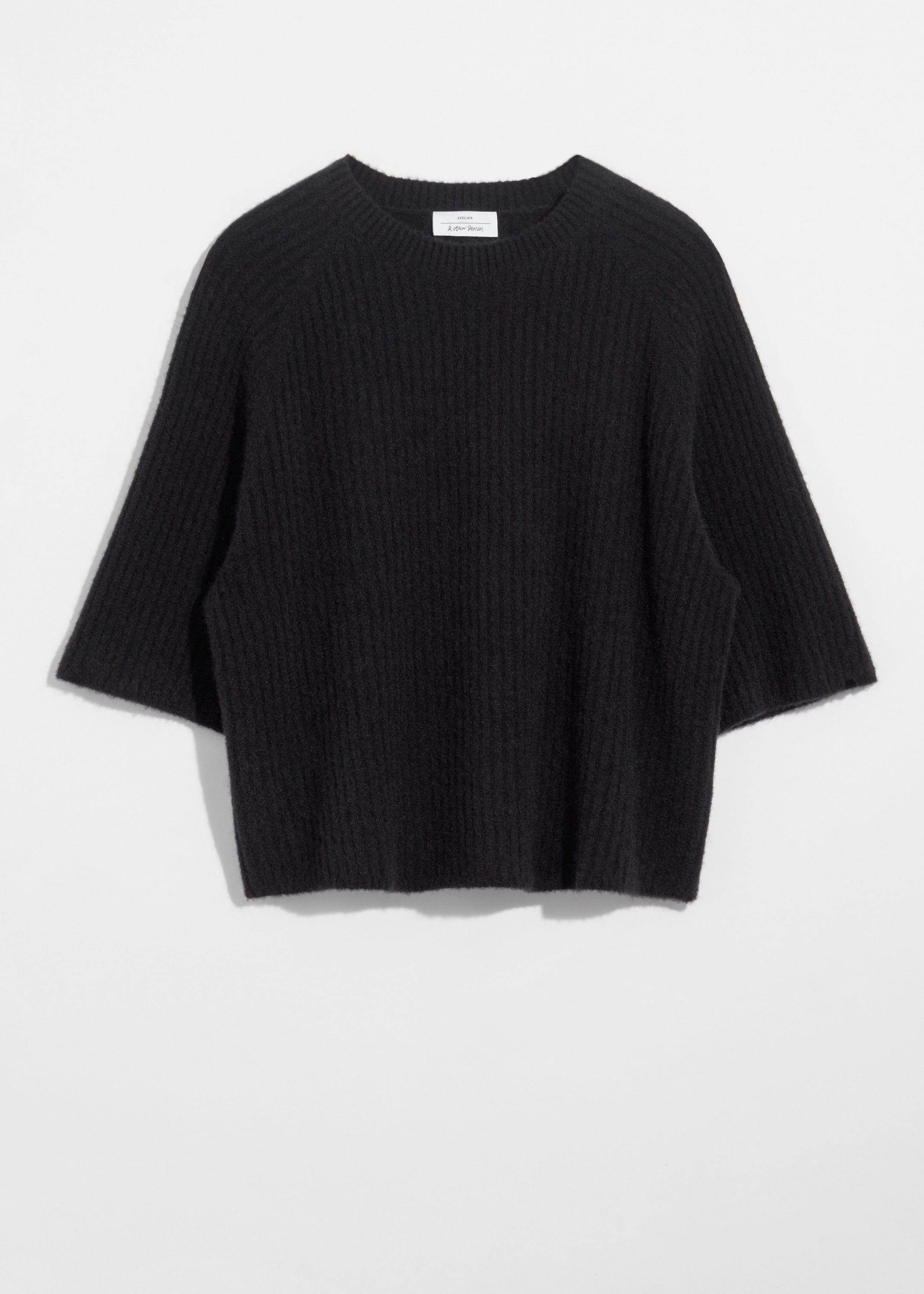 Grösseres Bild ansehen: Strickoberteil aus Alpaka-Mix - Schwarz - DAMEN | H&M CH 1