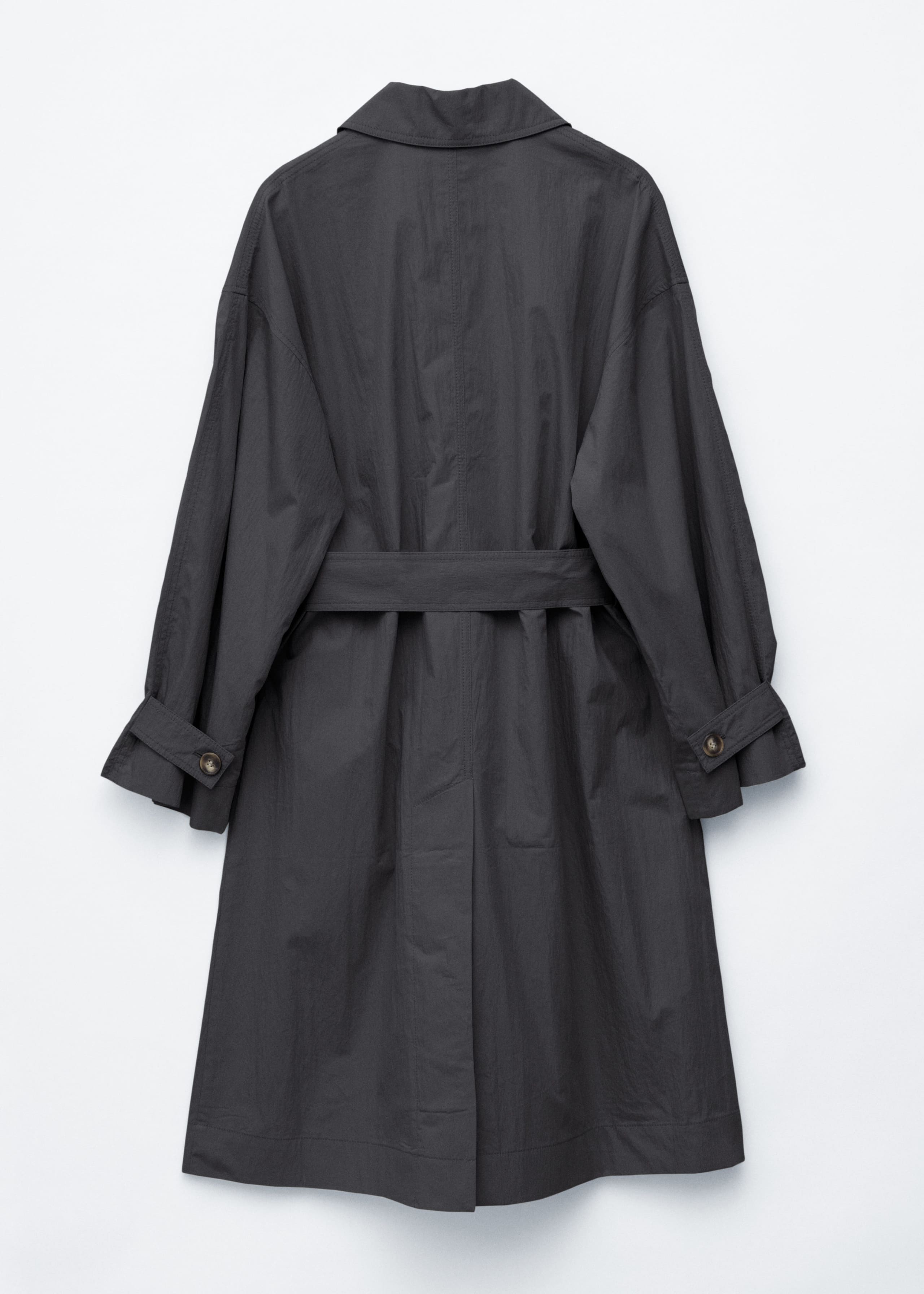 Belted Car Coat - Black - Still Life
